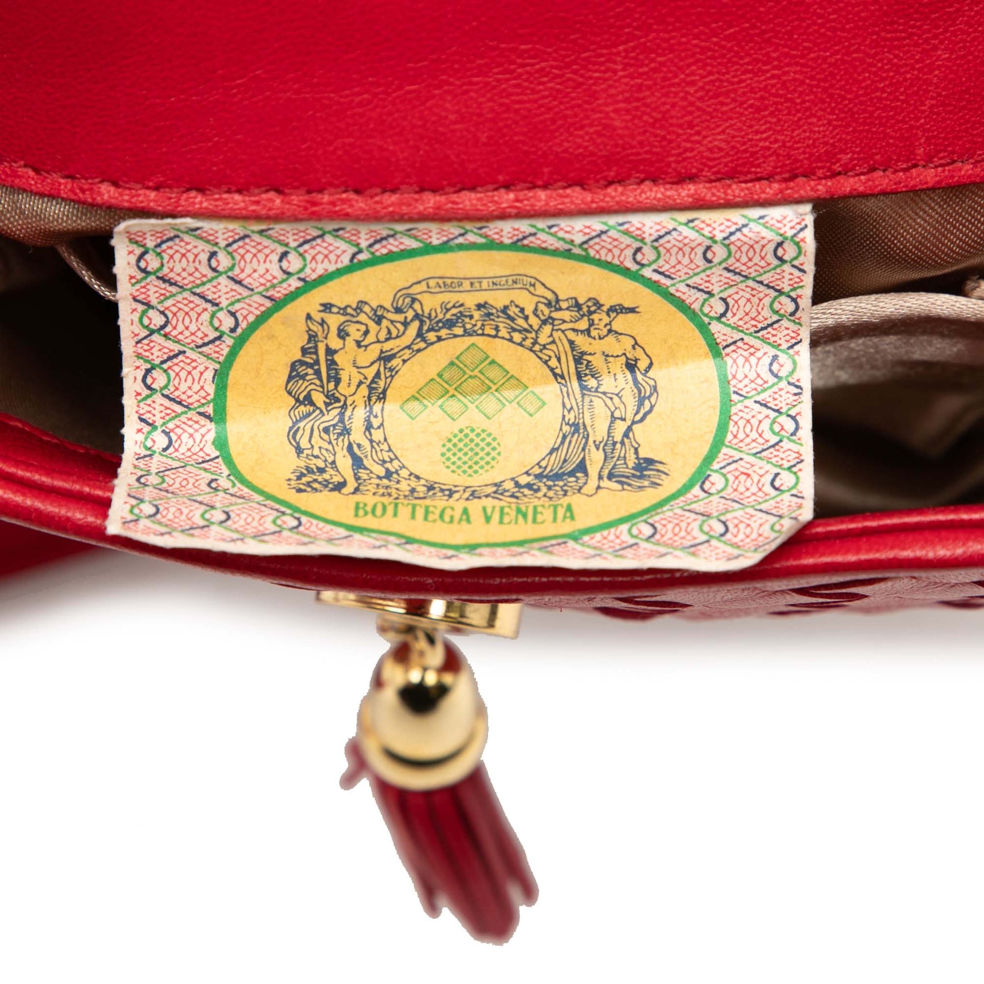 Bottega Veneta Nappa Intrecciato Tassel Shoulder Bag