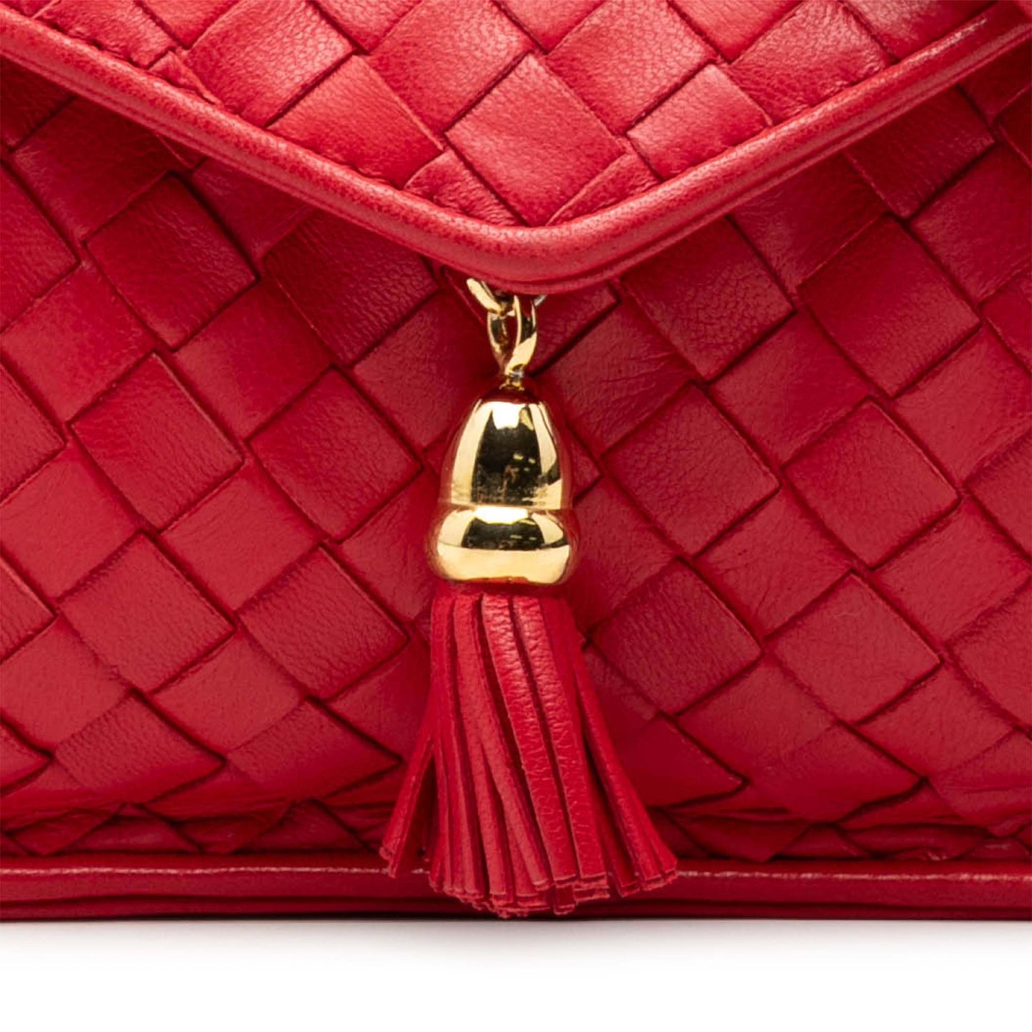 Bottega Veneta Nappa Intrecciato Tassel Shoulder Bag