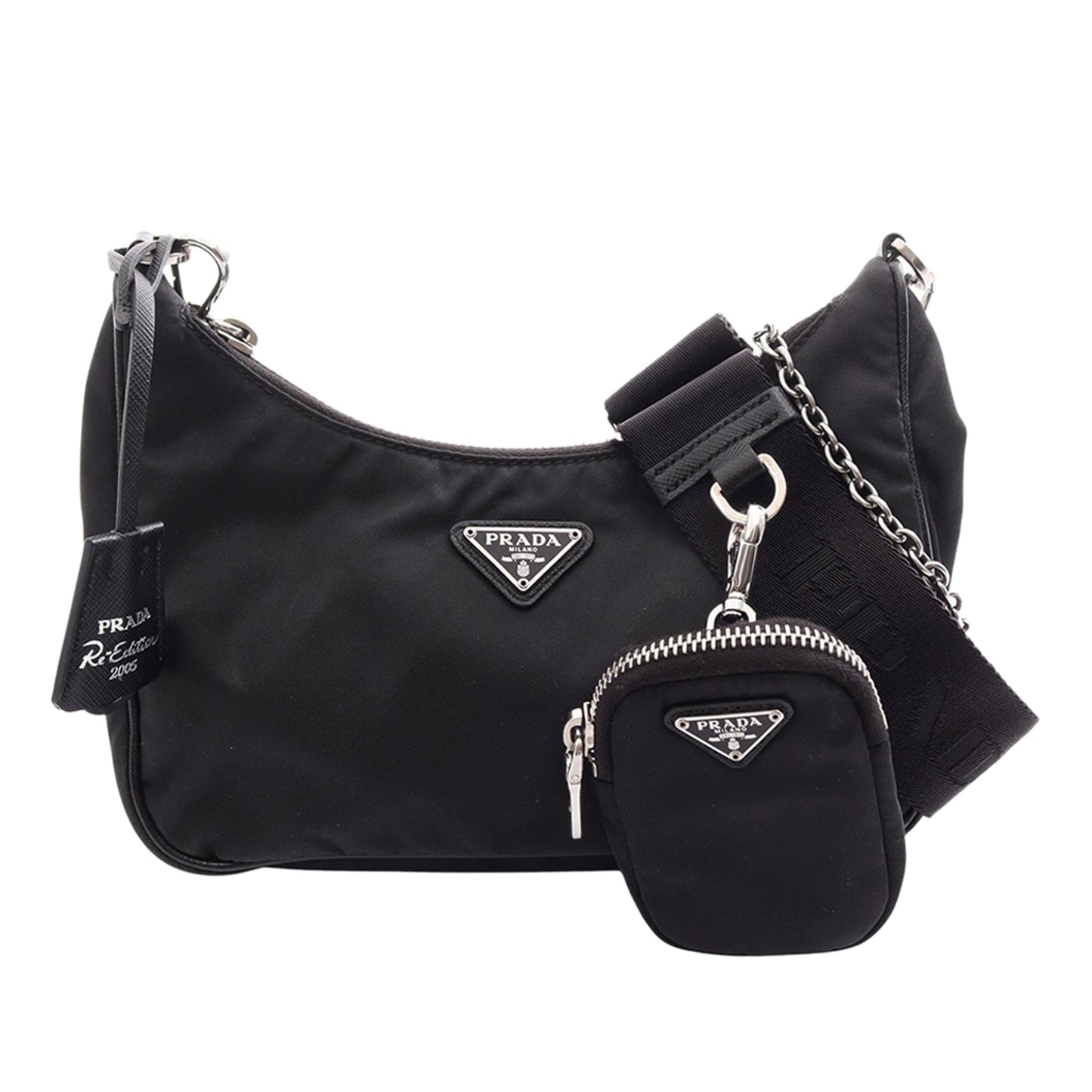 Prada Saffiano Trimmed Re Nylon Re Edition 2005 Satchel