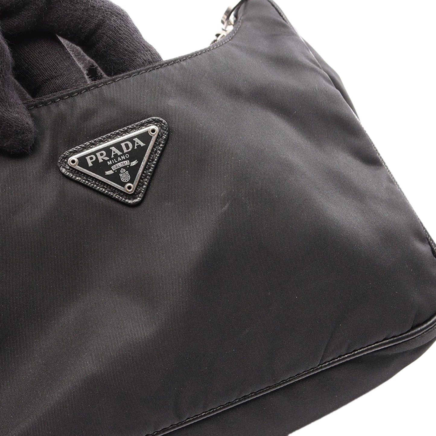 Prada Saffiano Trimmed Re Nylon Re Edition 2005 Satchel