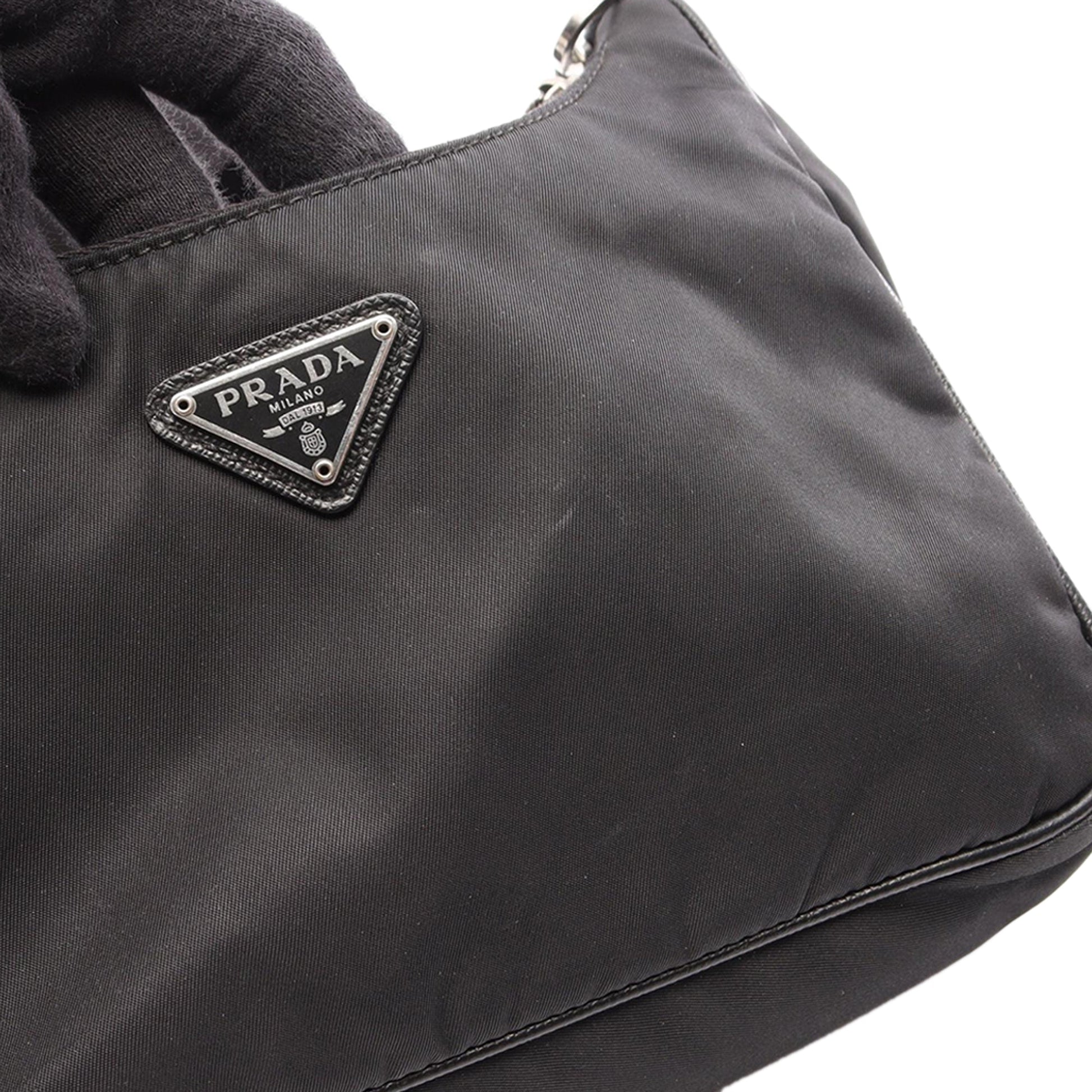 Prada Saffiano Trimmed Re Nylon Re Edition 2005 Satchel