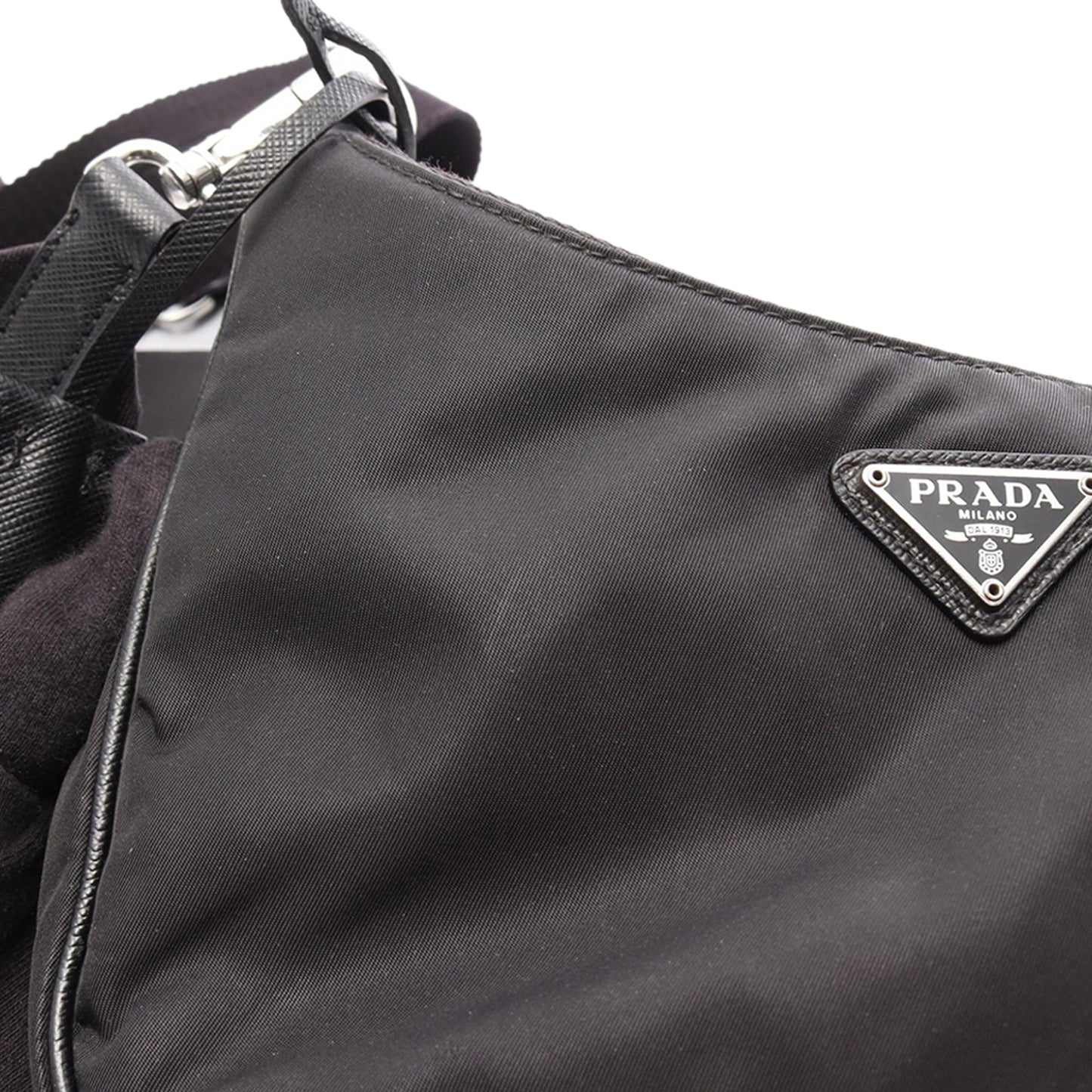 Prada Saffiano Trimmed Re Nylon Re Edition 2005 Satchel