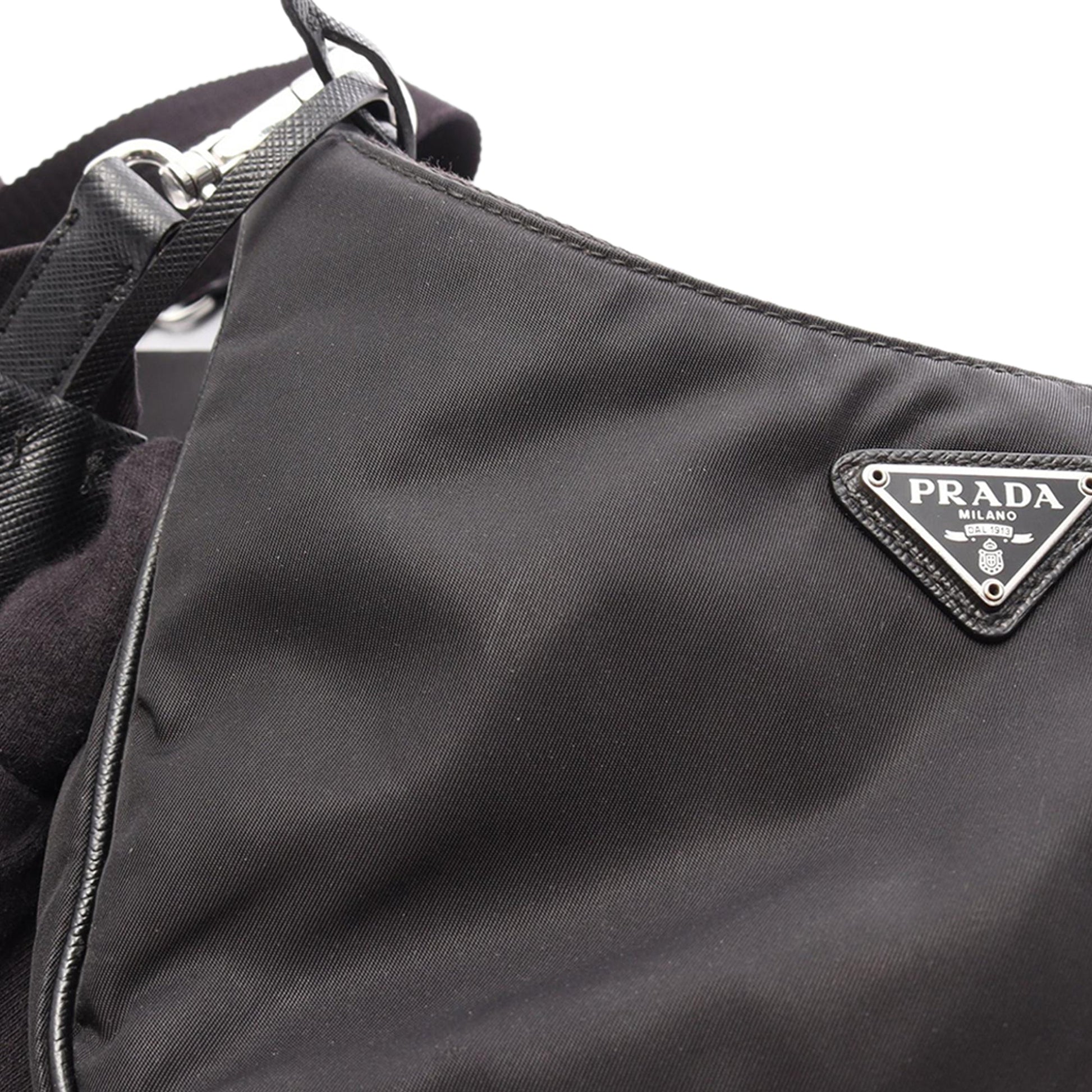 Prada Saffiano Trimmed Re Nylon Re Edition 2005 Satchel