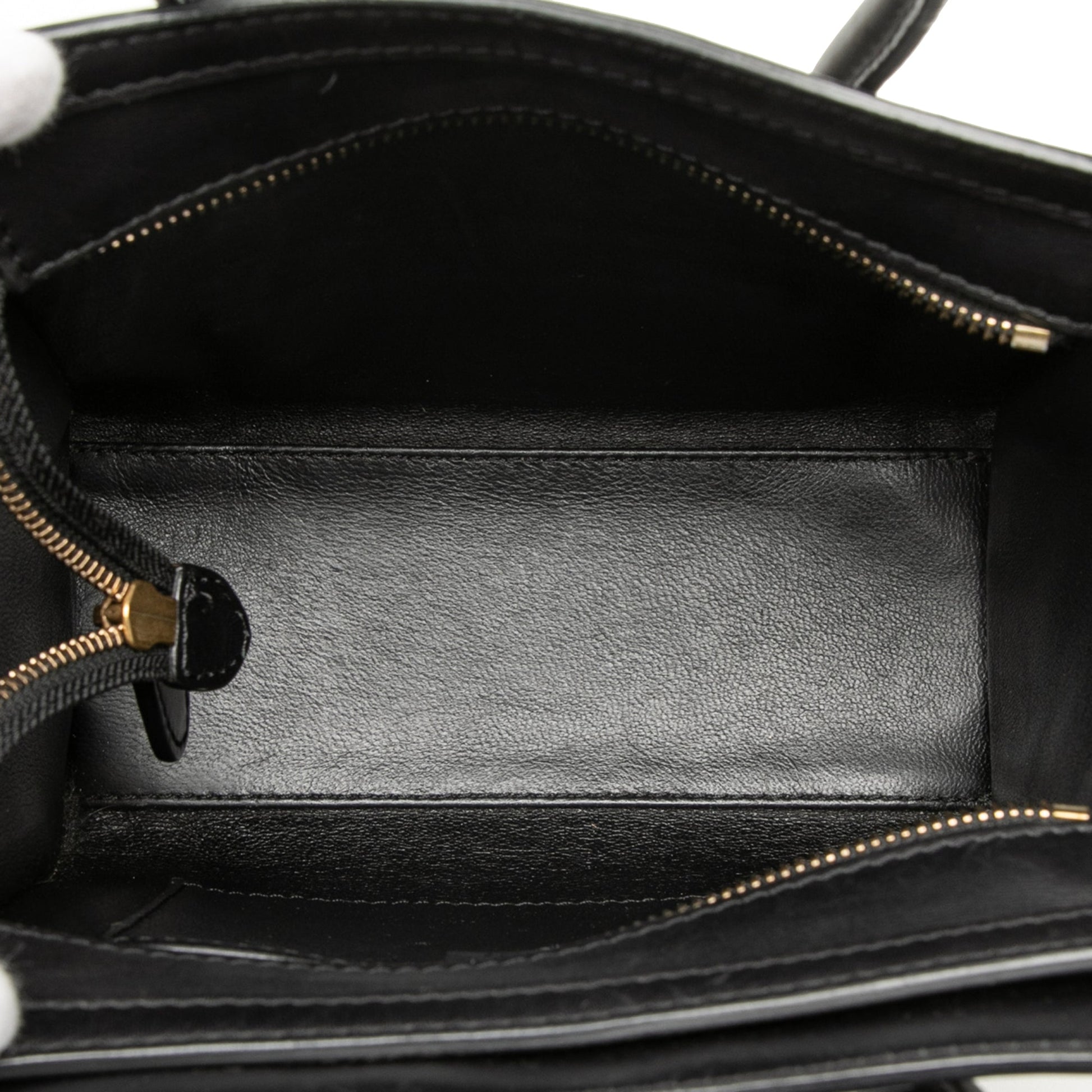Celine Nano Tricolor Calfskin and Suede Luggage Tote