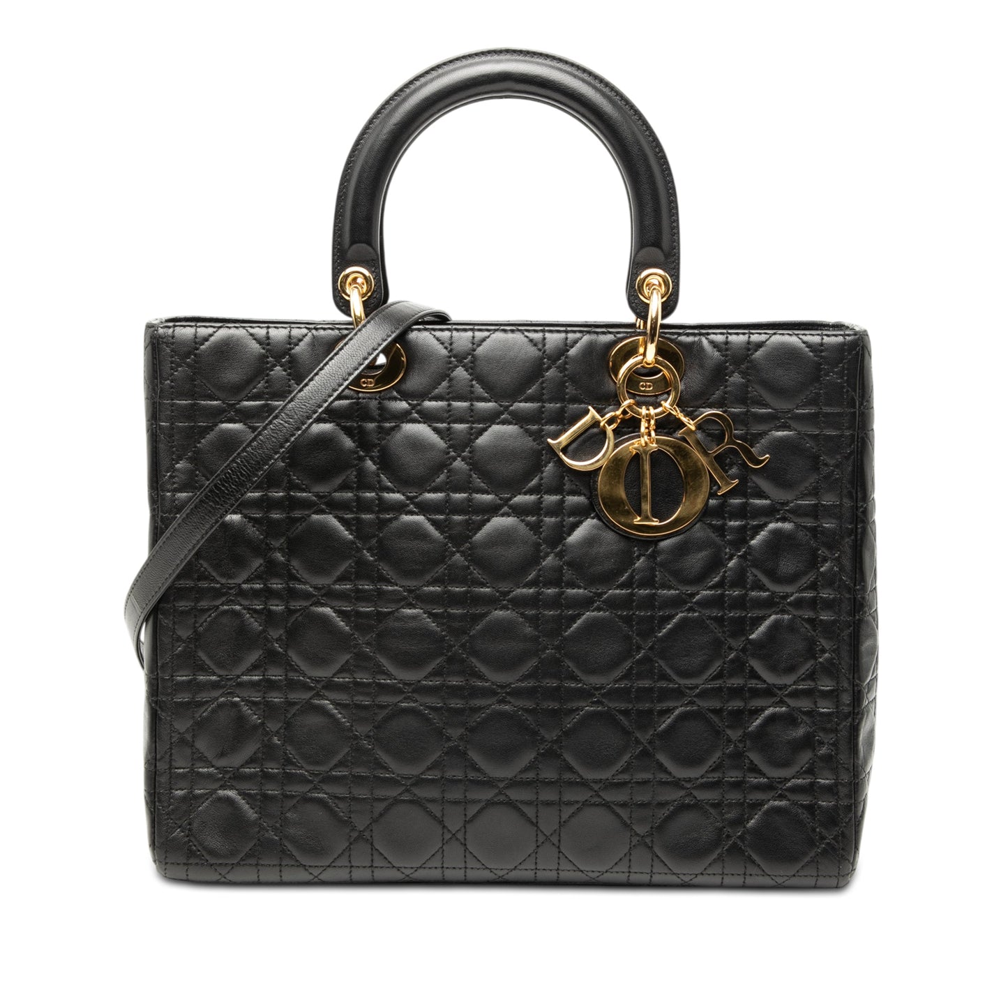 Dior Large Lambskin Cannage Lady Dior