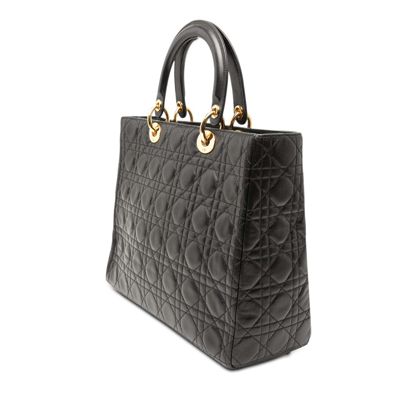 Dior Large Lambskin Cannage Lady Dior