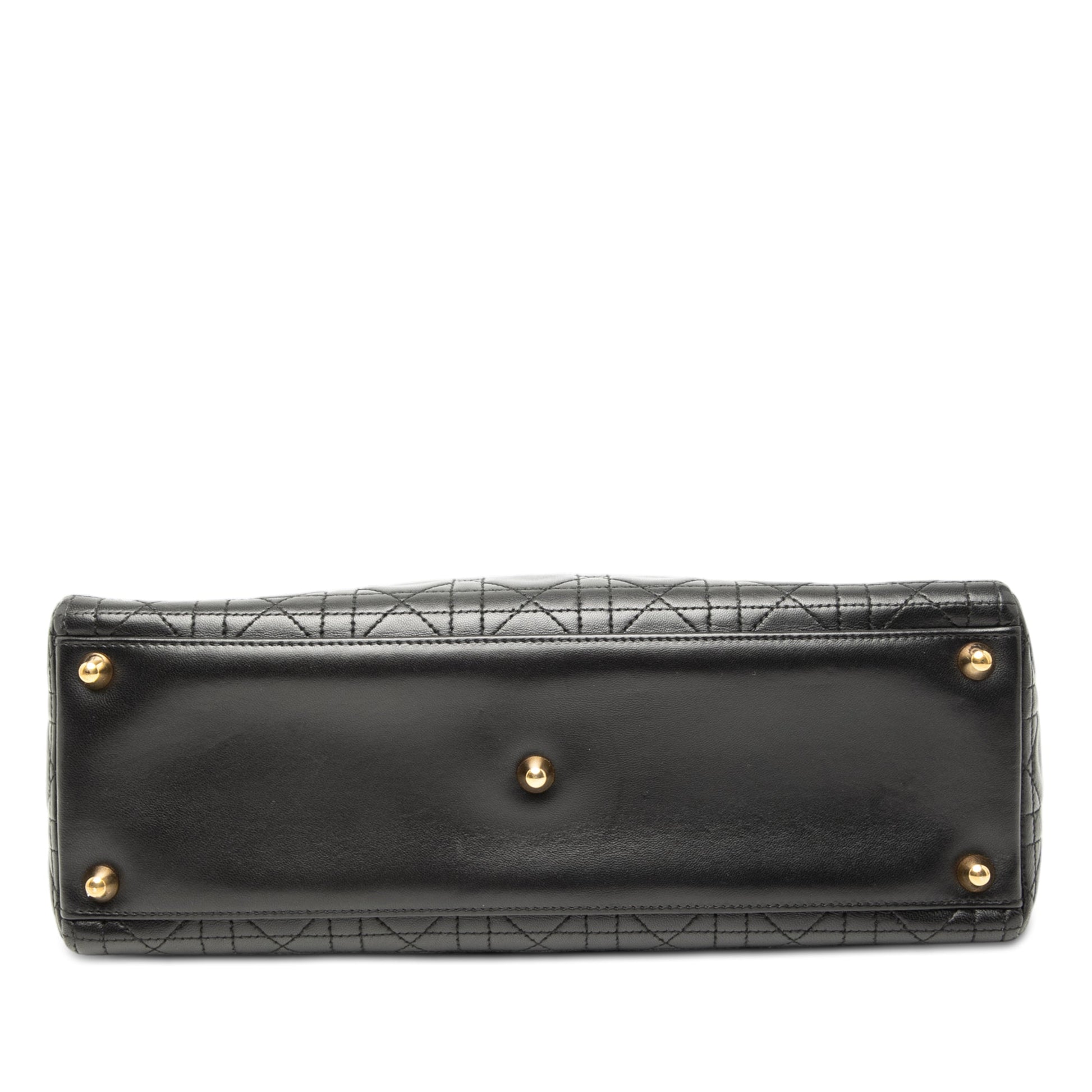 Dior Large Lambskin Cannage Lady Dior