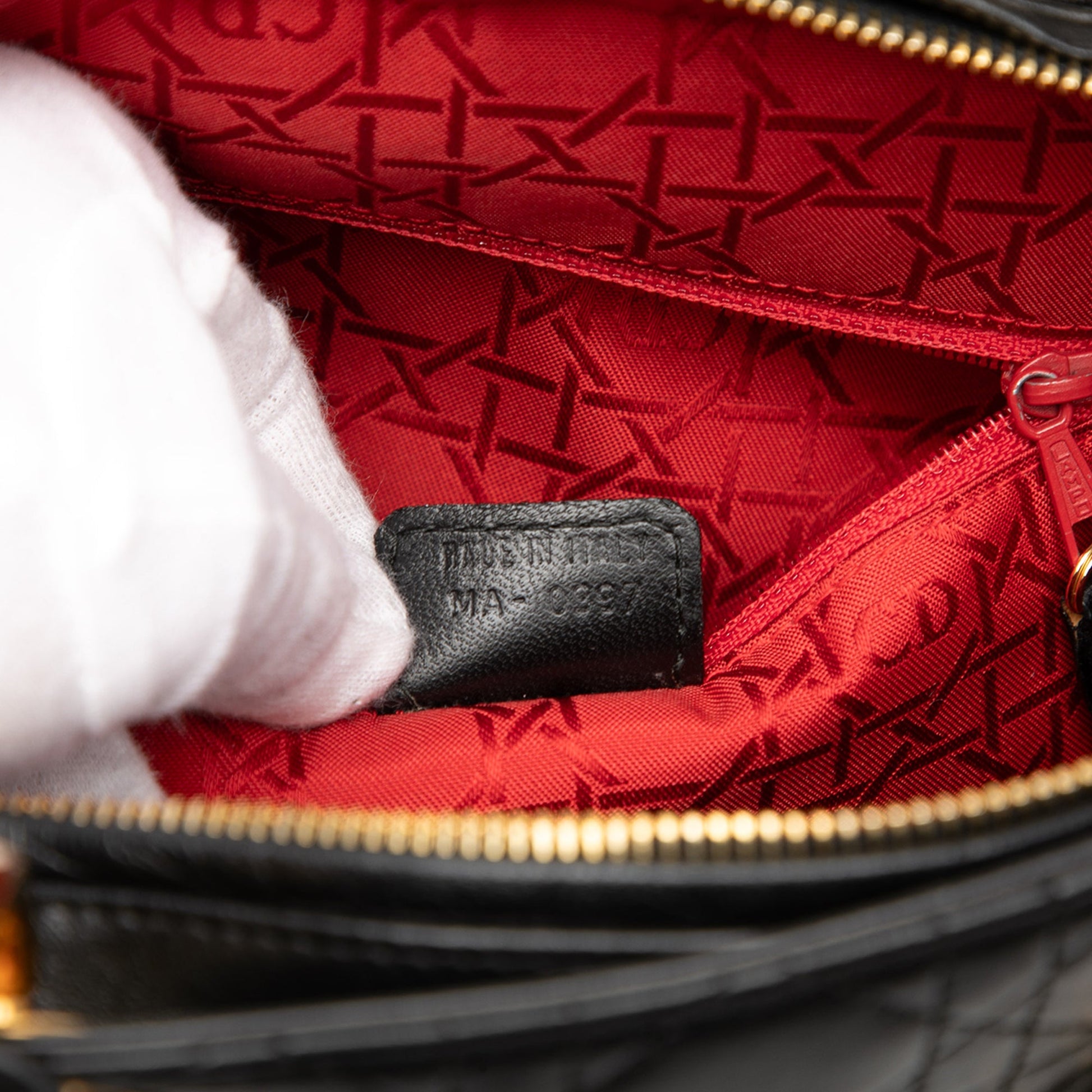 Dior Large Lambskin Cannage Lady Dior