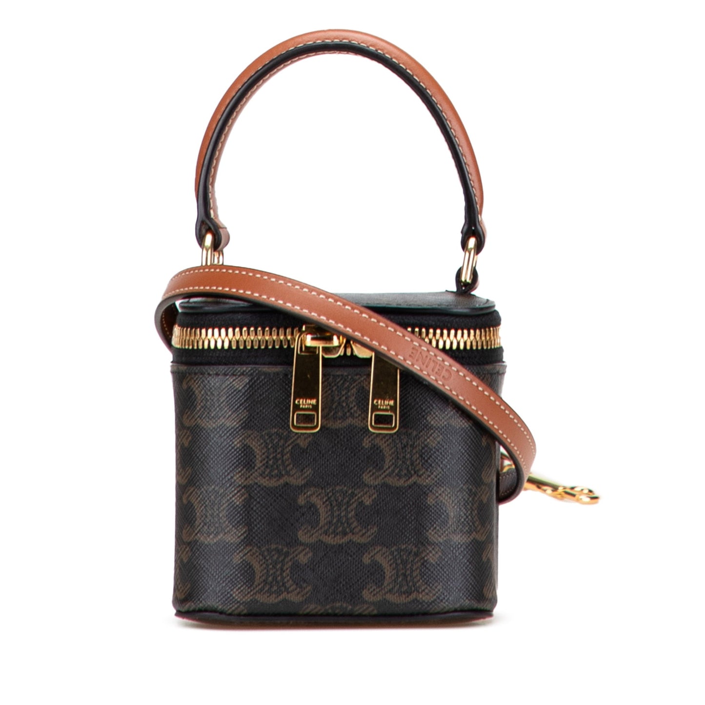 Celine Mini Triomphe Coated Canvas Vanity Case