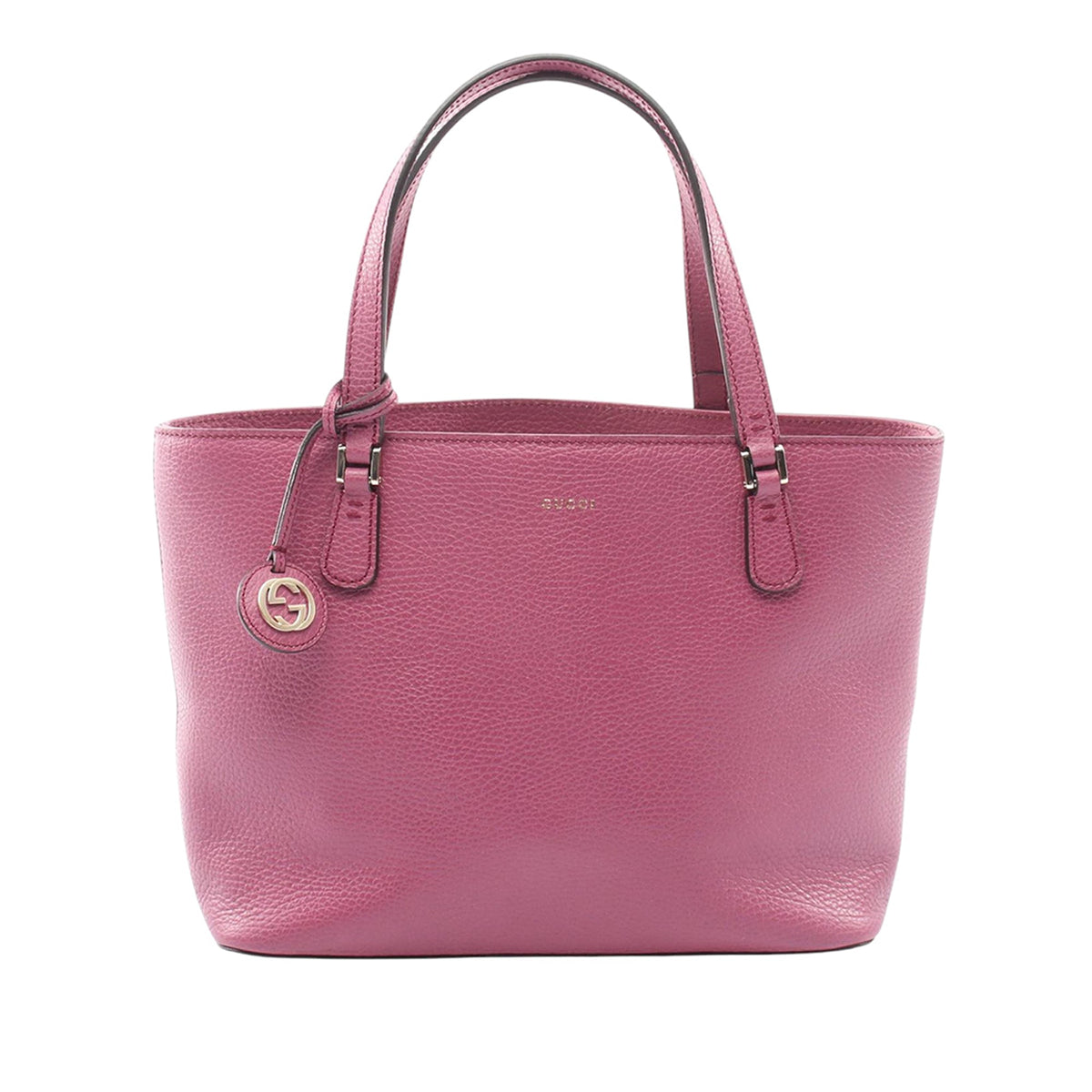 Gucci Grained Leather Interlocking G Tote