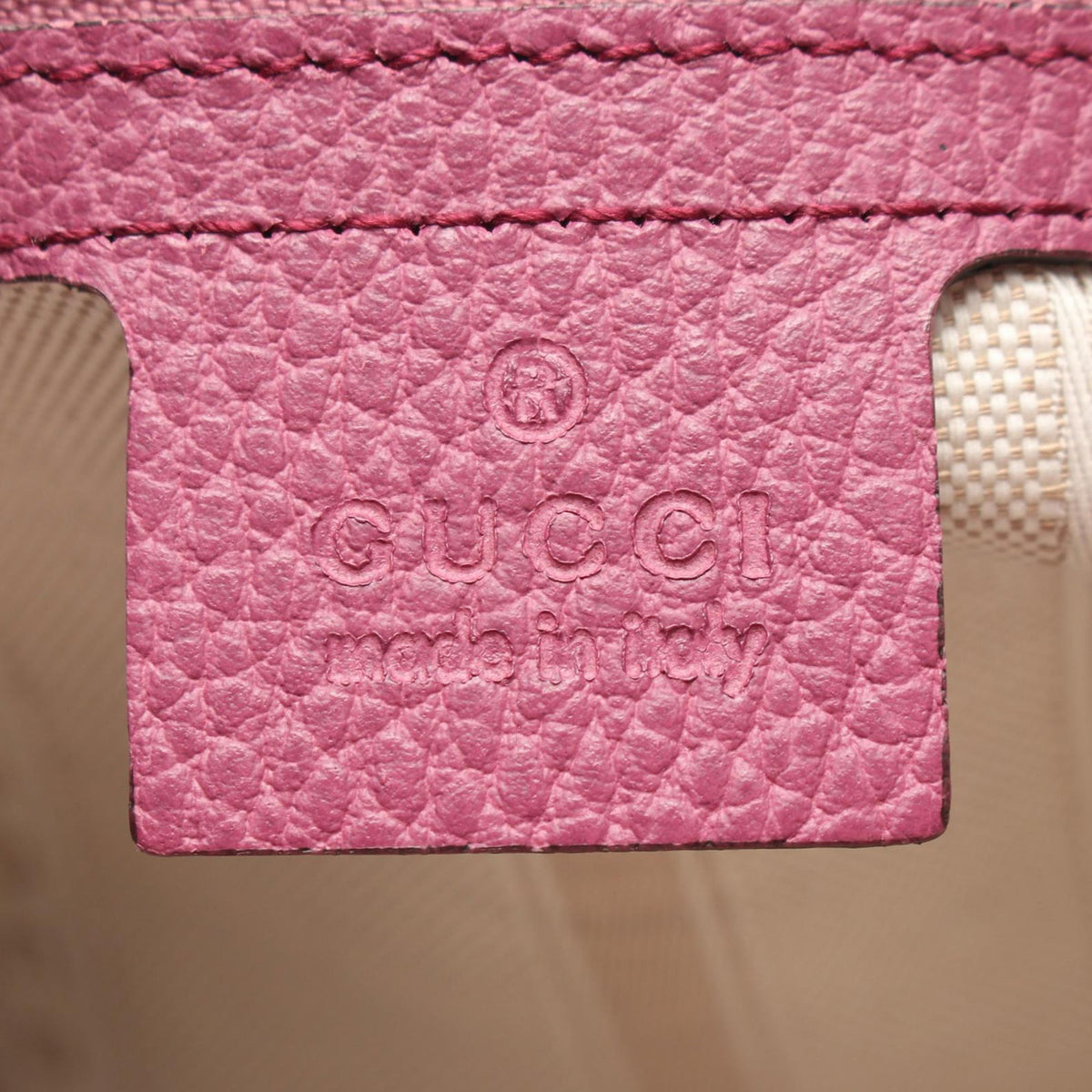 Gucci Grained Leather Interlocking G Tote