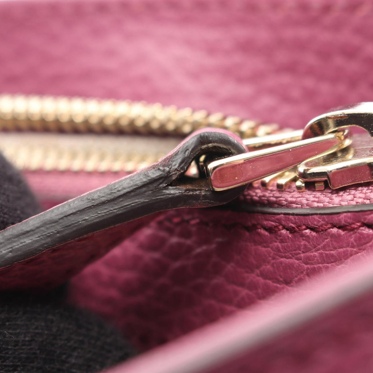 Gucci Grained Leather Interlocking G Tote