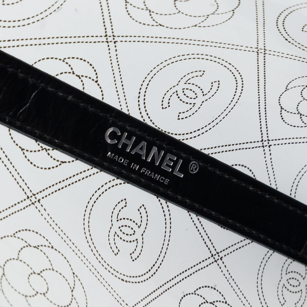 Chanel Medium PVC and Crumpled Calfskin Camellia Coco Bucket Bag