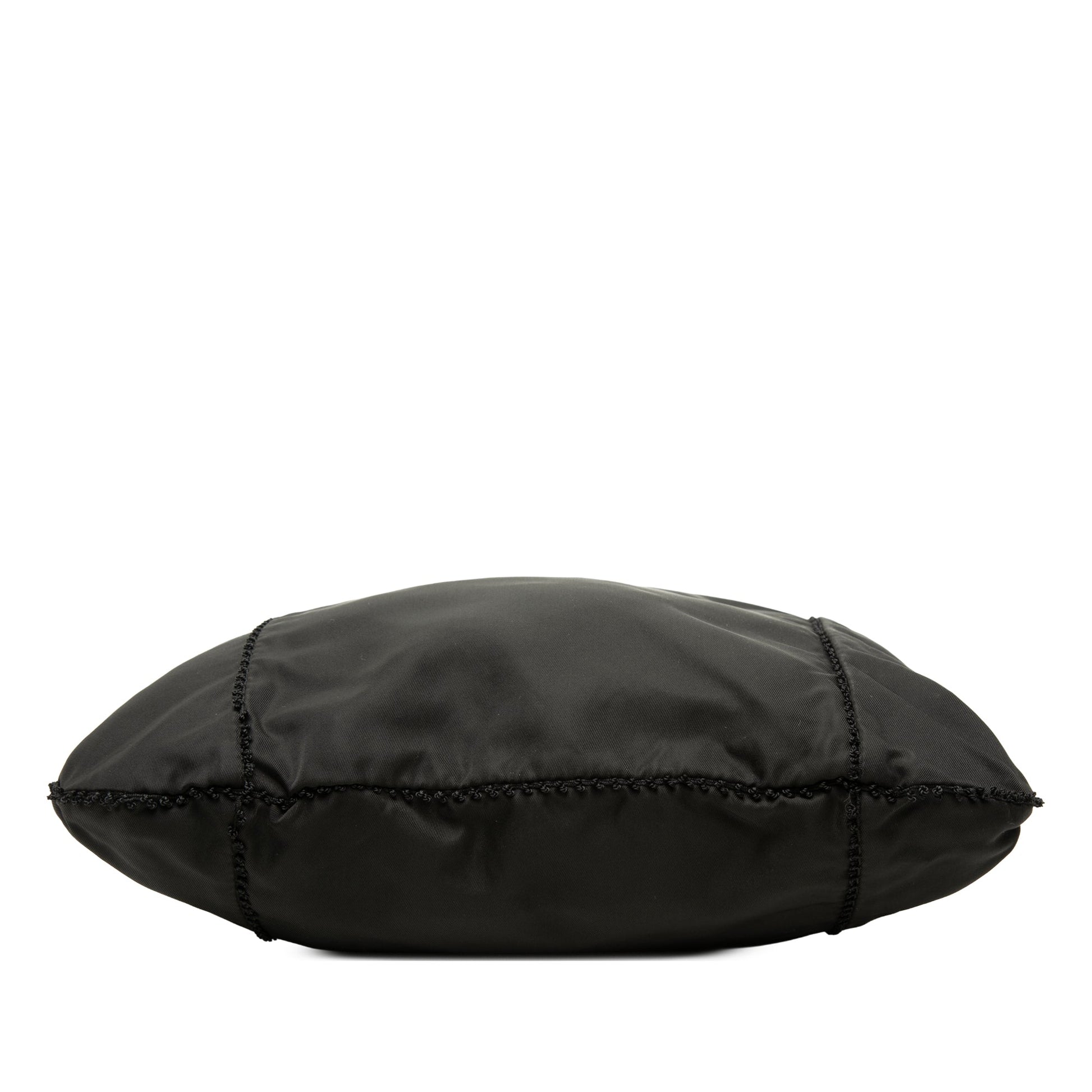 Prada Tessuto Beaded Handle Hobo