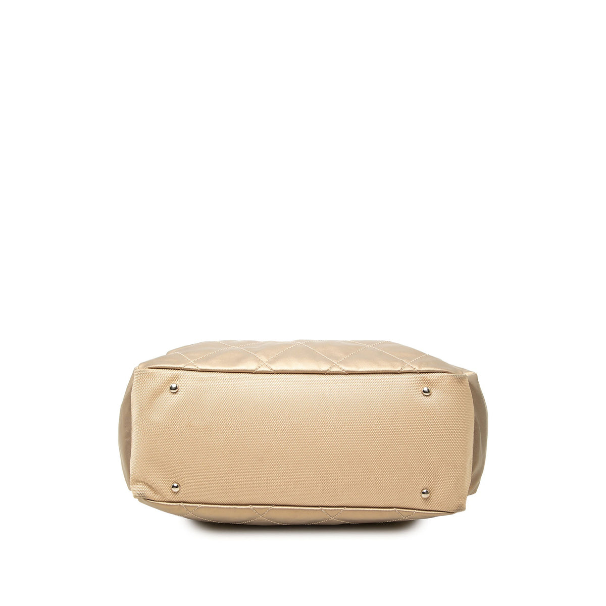 Chanel Large Quilted Coated Canvas Paris Biarritz Tote — Gold