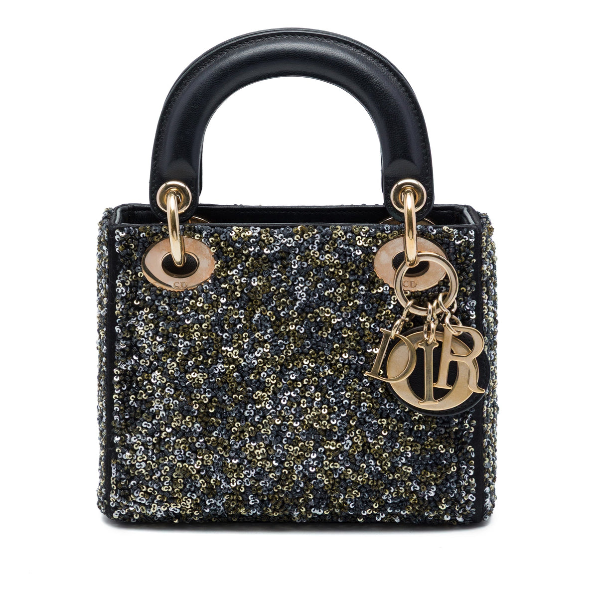 Dior Mini Satin Sequin Embellished Lady Dior