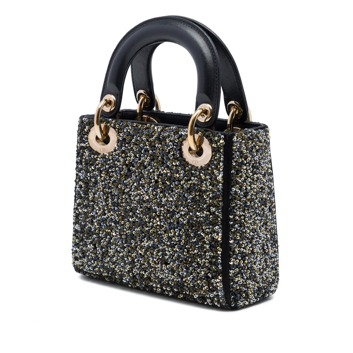 Dior Mini Satin Sequin Embellished Lady Dior
