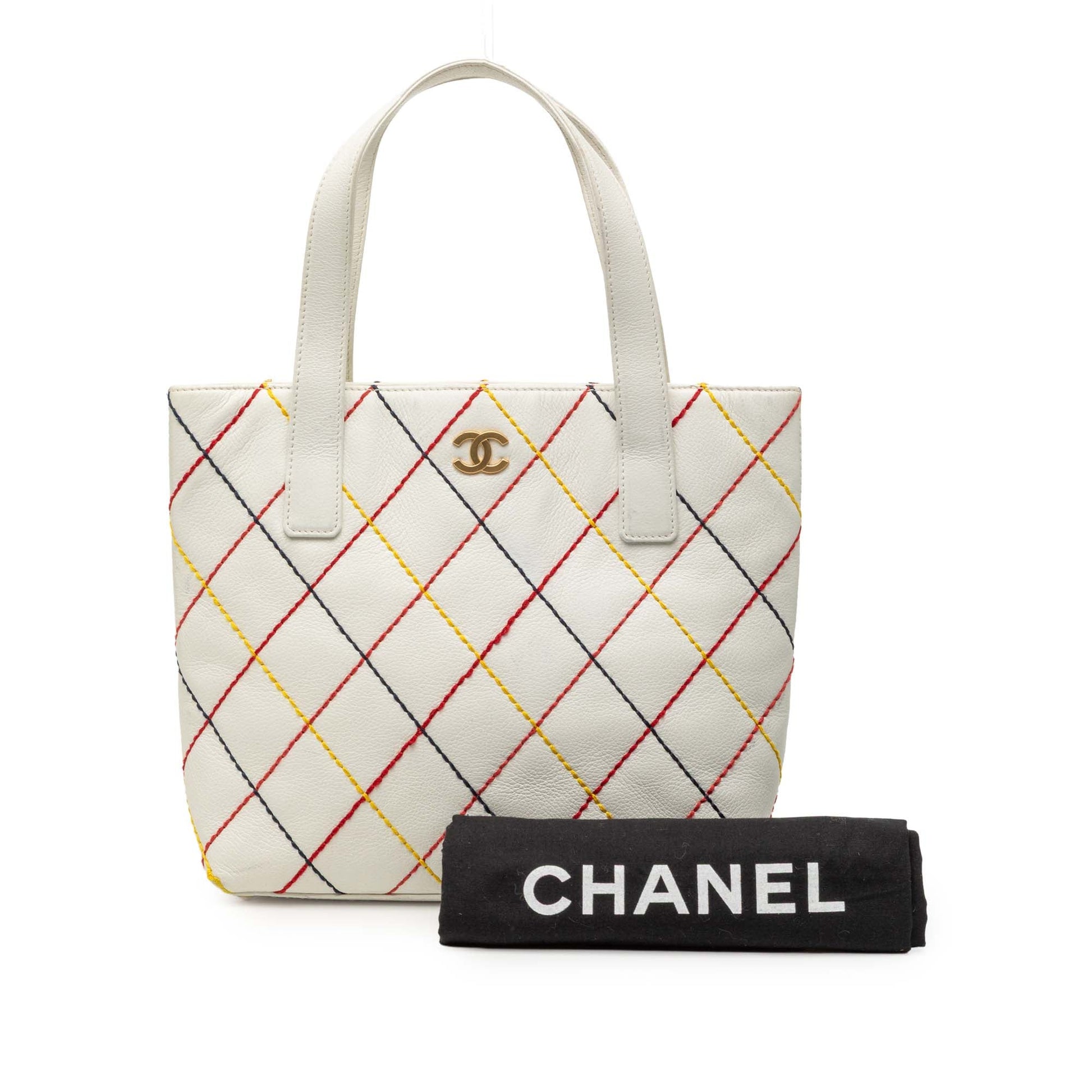 Chanel CC Wild Stitch Calfskin Handbag