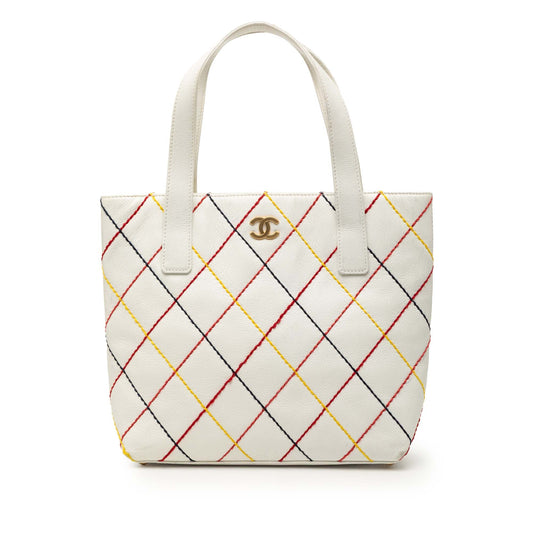 Chanel CC Wild Stitch Calfskin Handbag