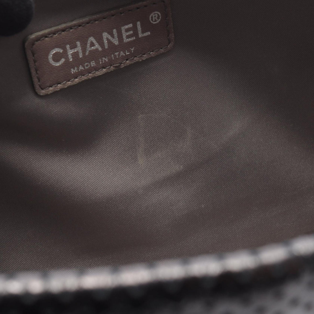Chanel Medium Perforated Calfskin Reissue 2.55 Drill Flap — Black