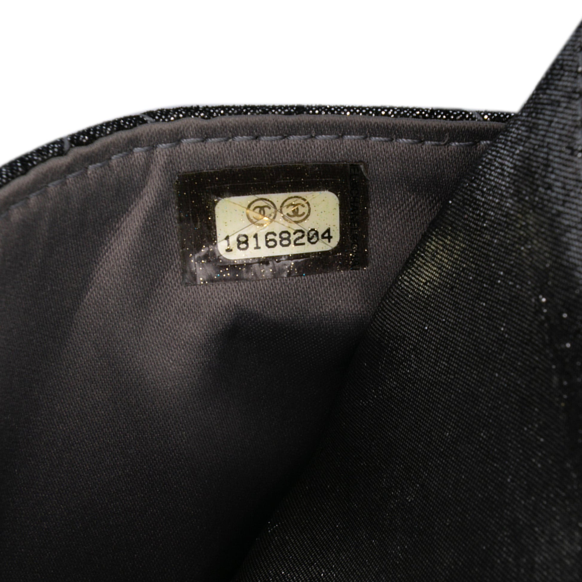 Chanel Quilted Iridescent Lambskin Tartan Button Wallet On Chain