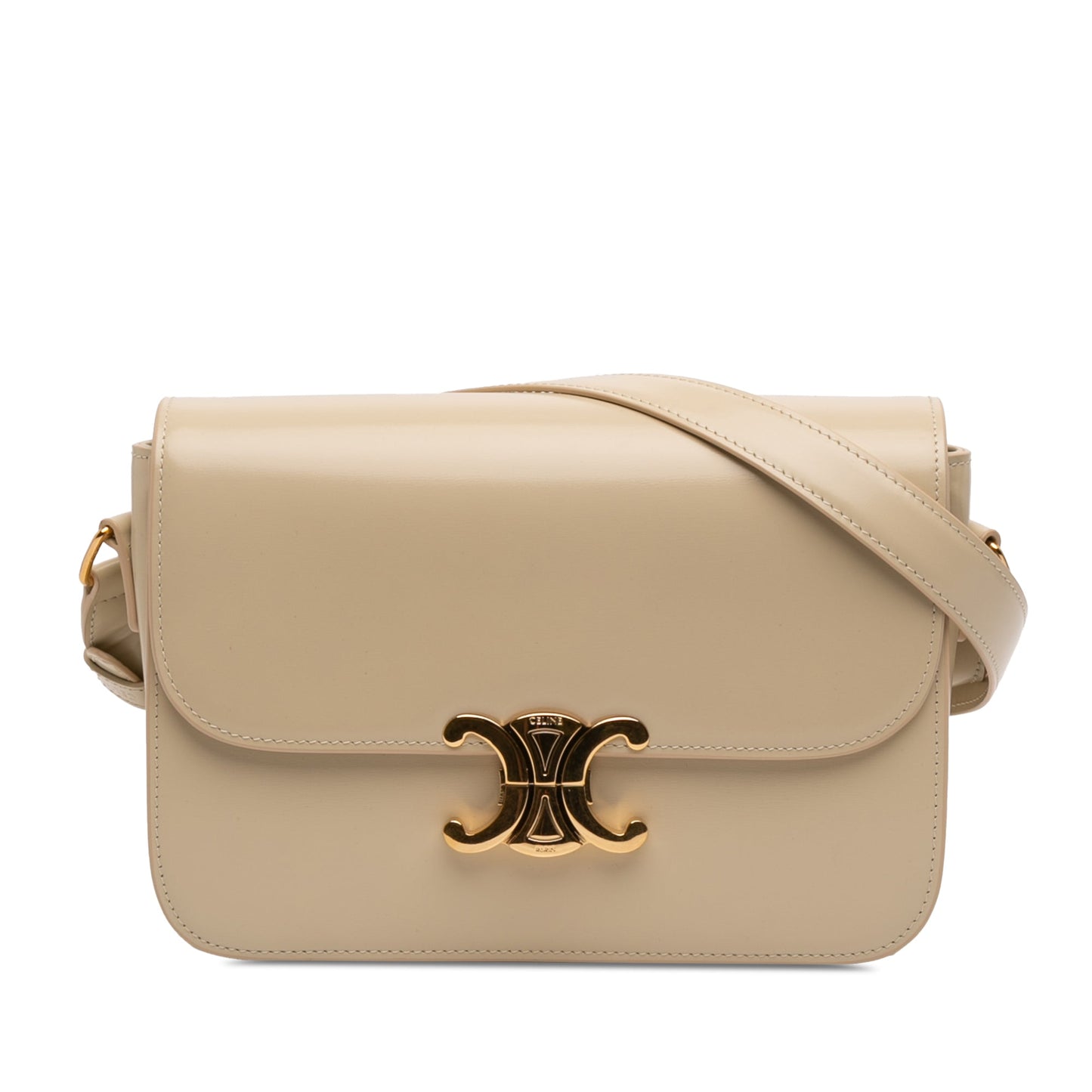 Celine Classique Shiny Calfskin Triomphe Crossbody