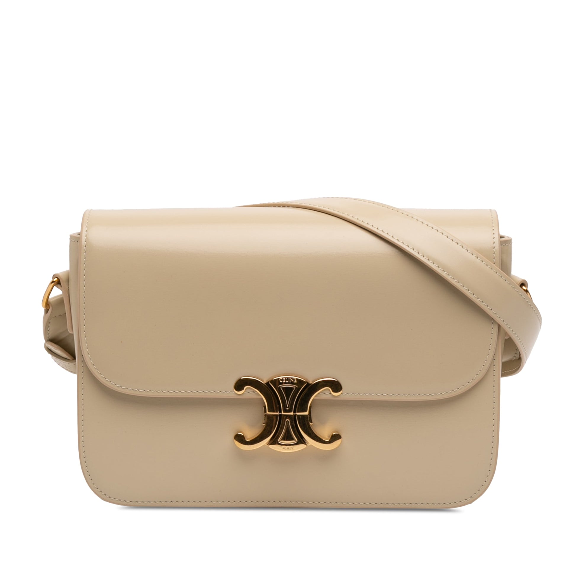 Celine Classique Shiny Calfskin Triomphe Crossbody