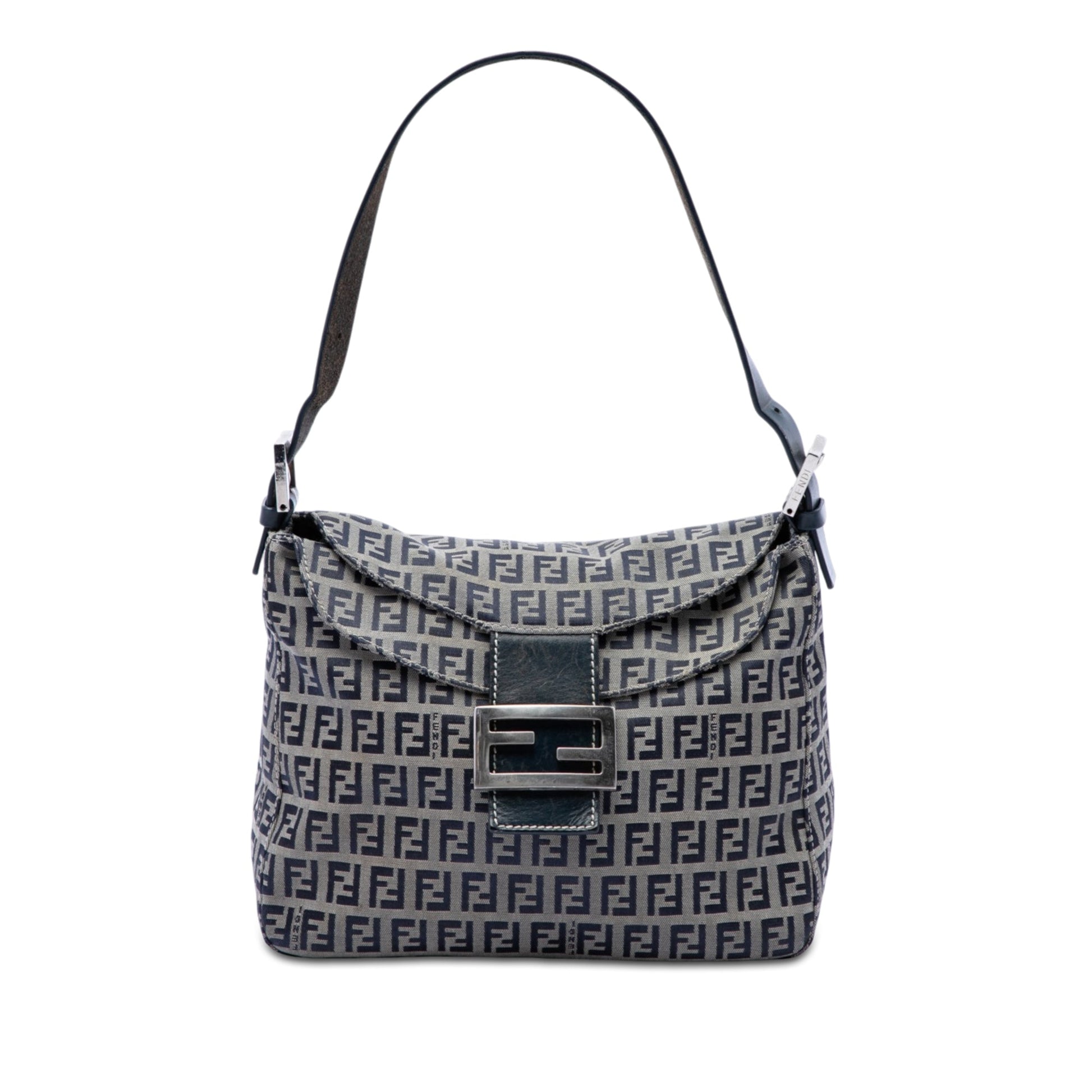 Fendi Zucchino  Canvas Double Flap Mamma