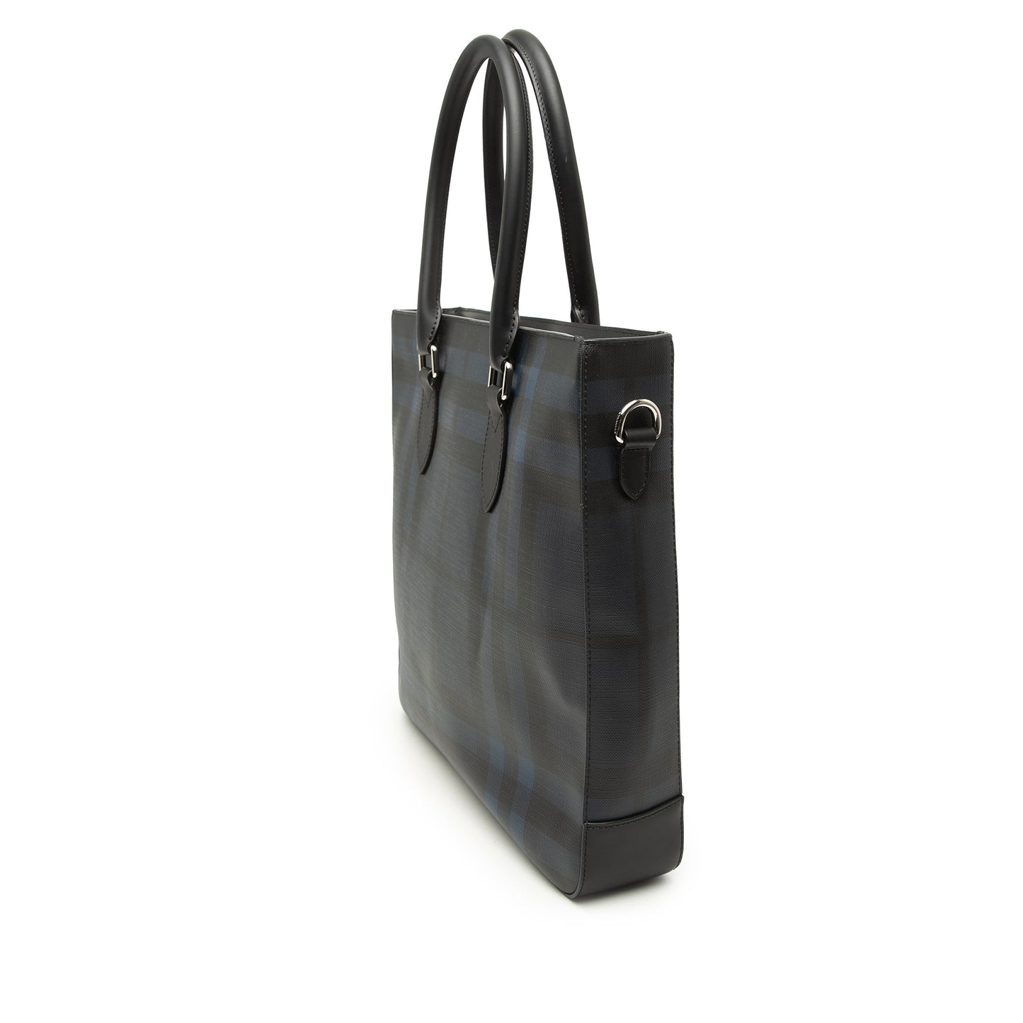 Burberry London Check Coated Canvas Kenneth Satchel