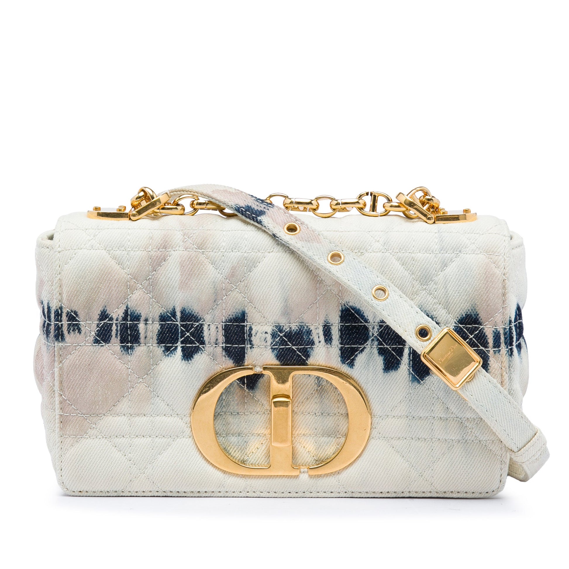 Dior Small Tie Dye Denim Caro Crossbody
