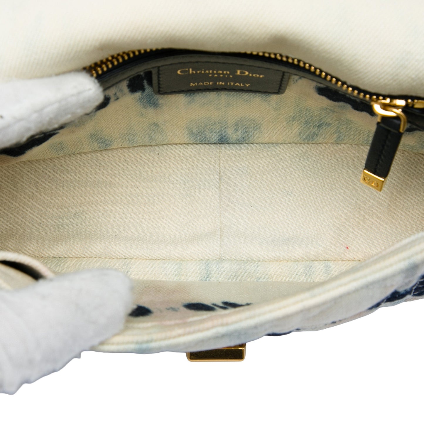 Dior Small Tie Dye Denim Caro Crossbody