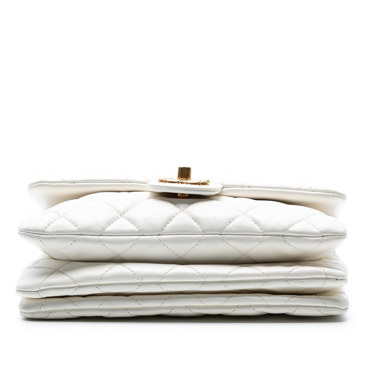 Chanel Mini Quilted Lambskin Quilted CC Single Flap
