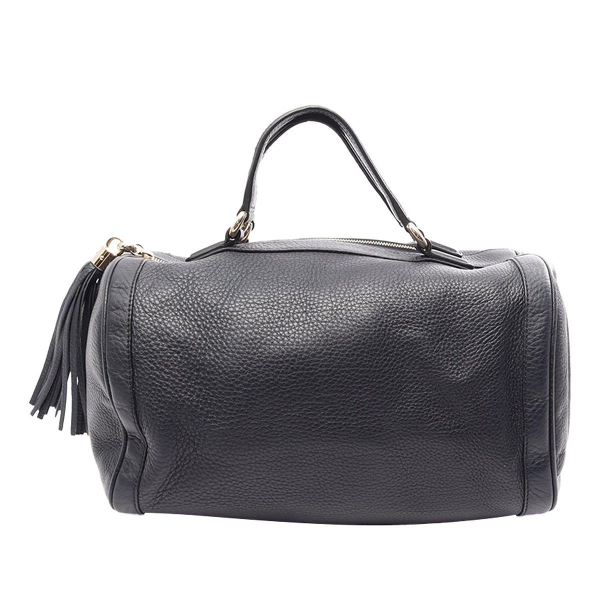 Gucci Medium Pebbled Calfskin Soho Boston Bag