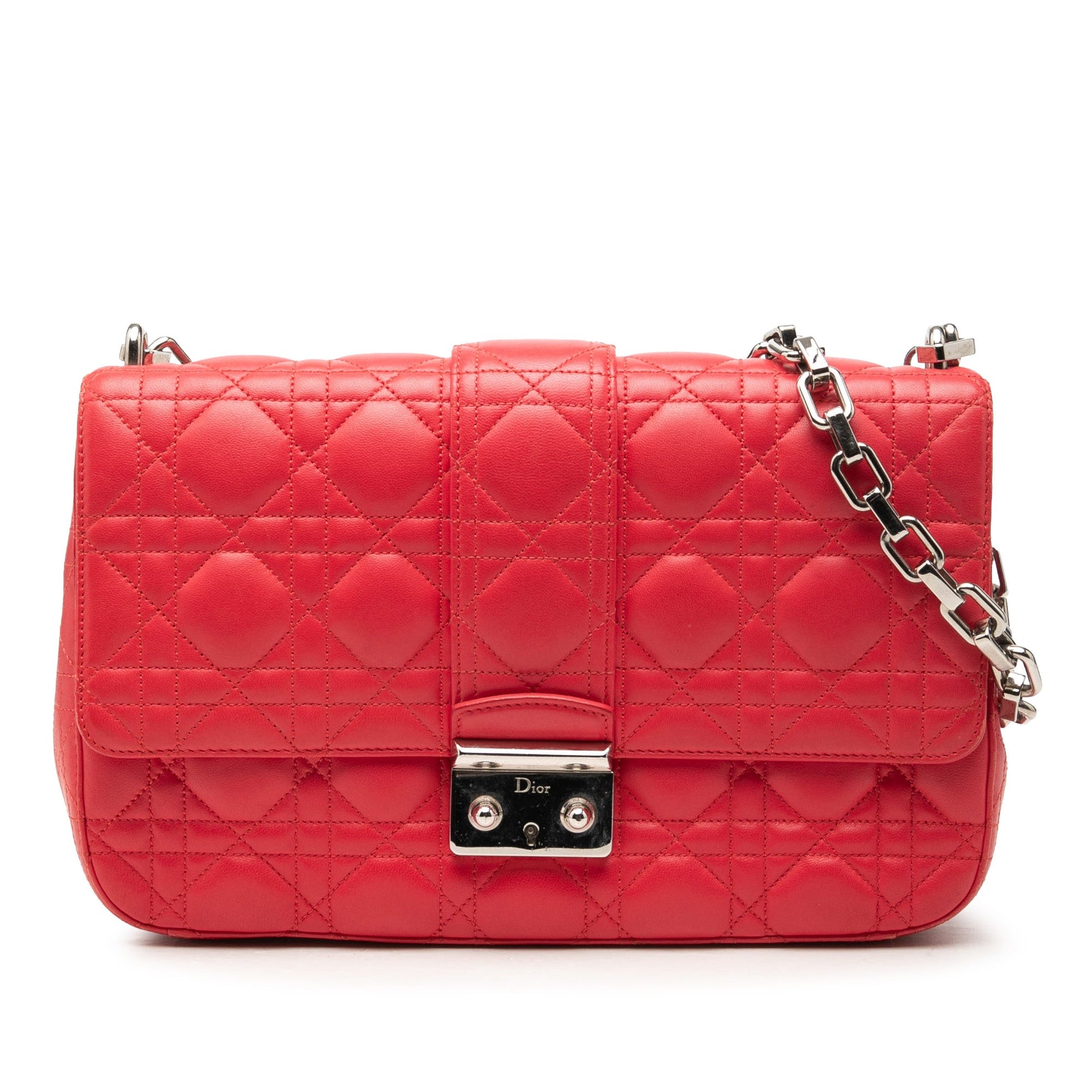 Dior Medium Lambskin Cannage Miss Dior Flap