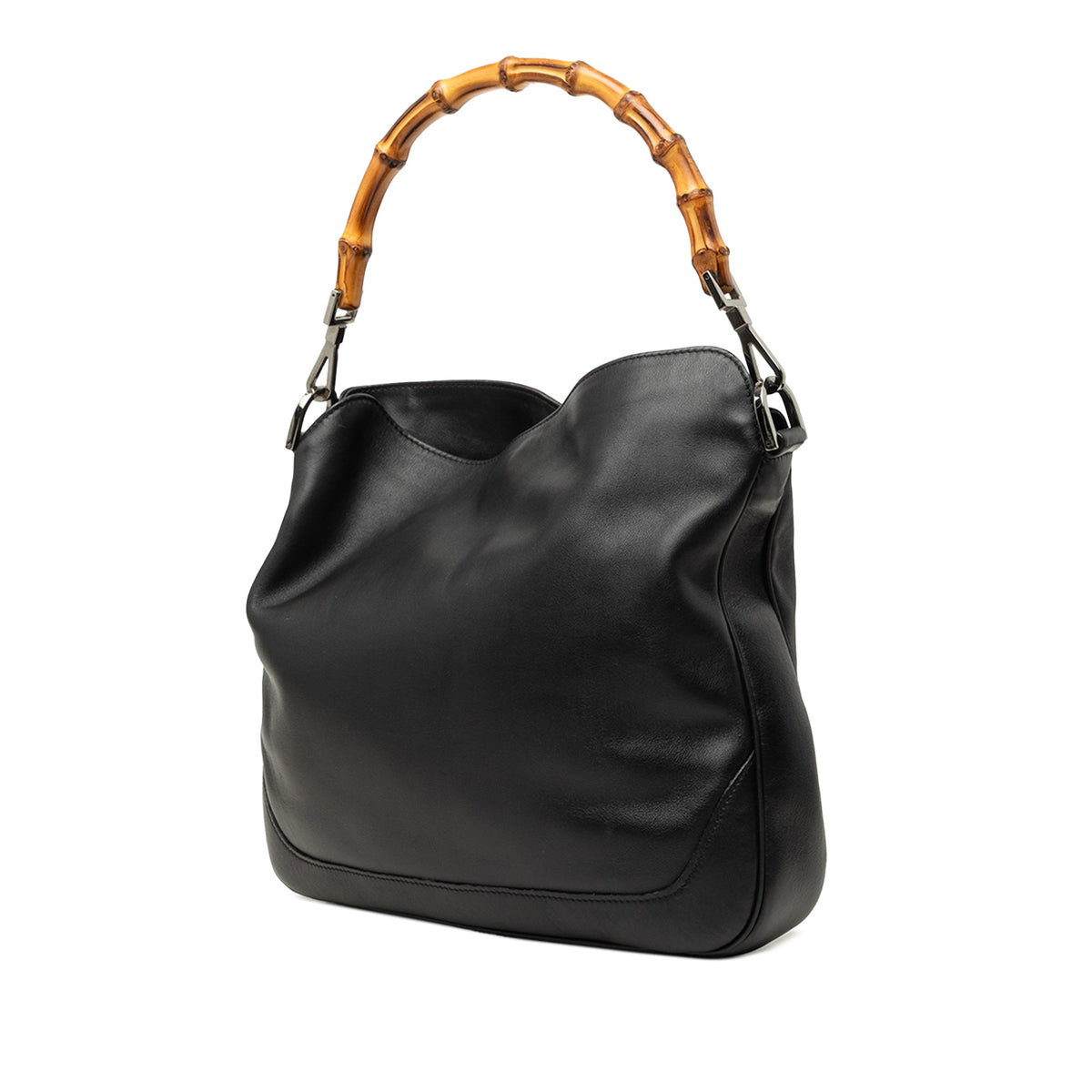 Gucci Calfskin Bamboo Web Satchel