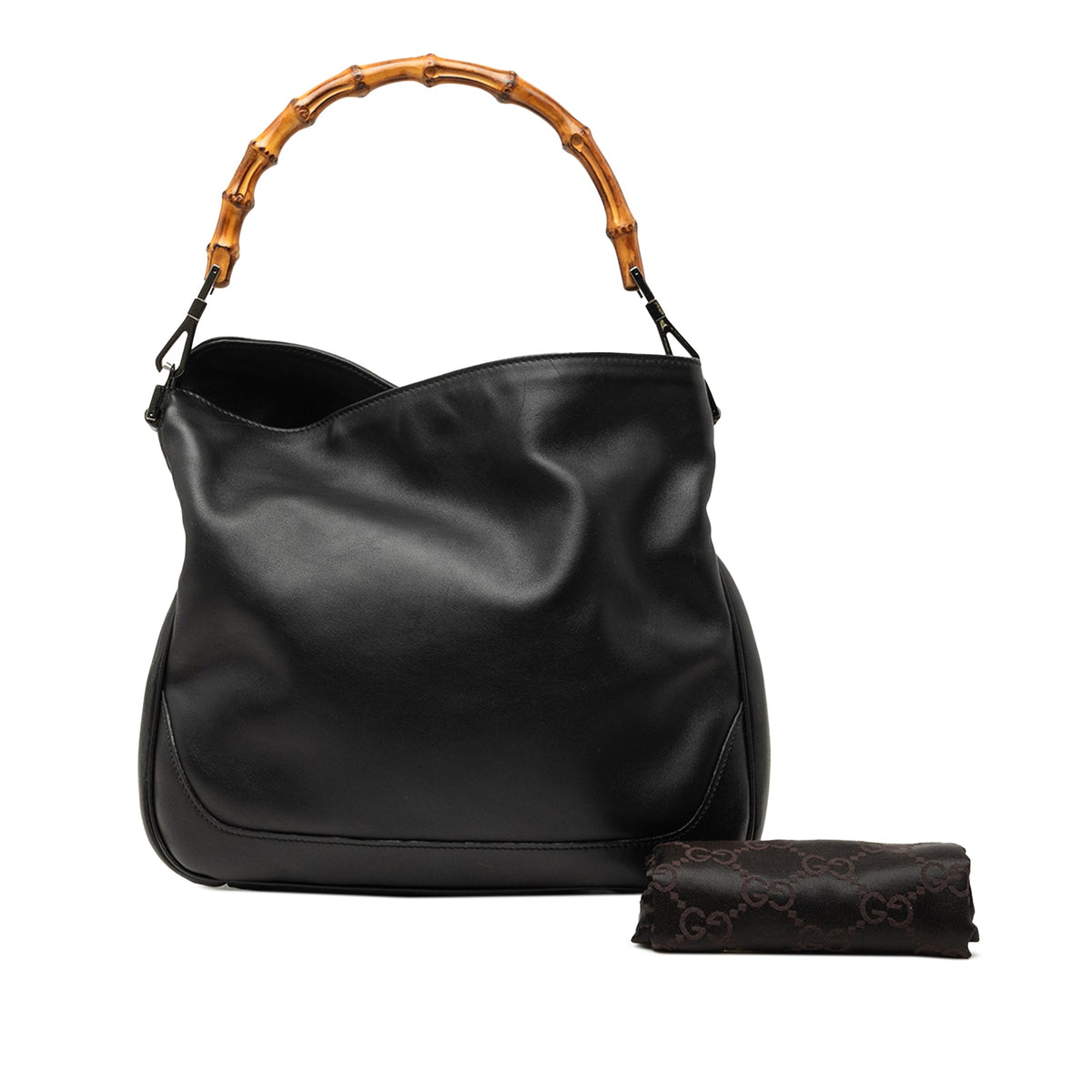 Gucci Calfskin Bamboo Web Satchel