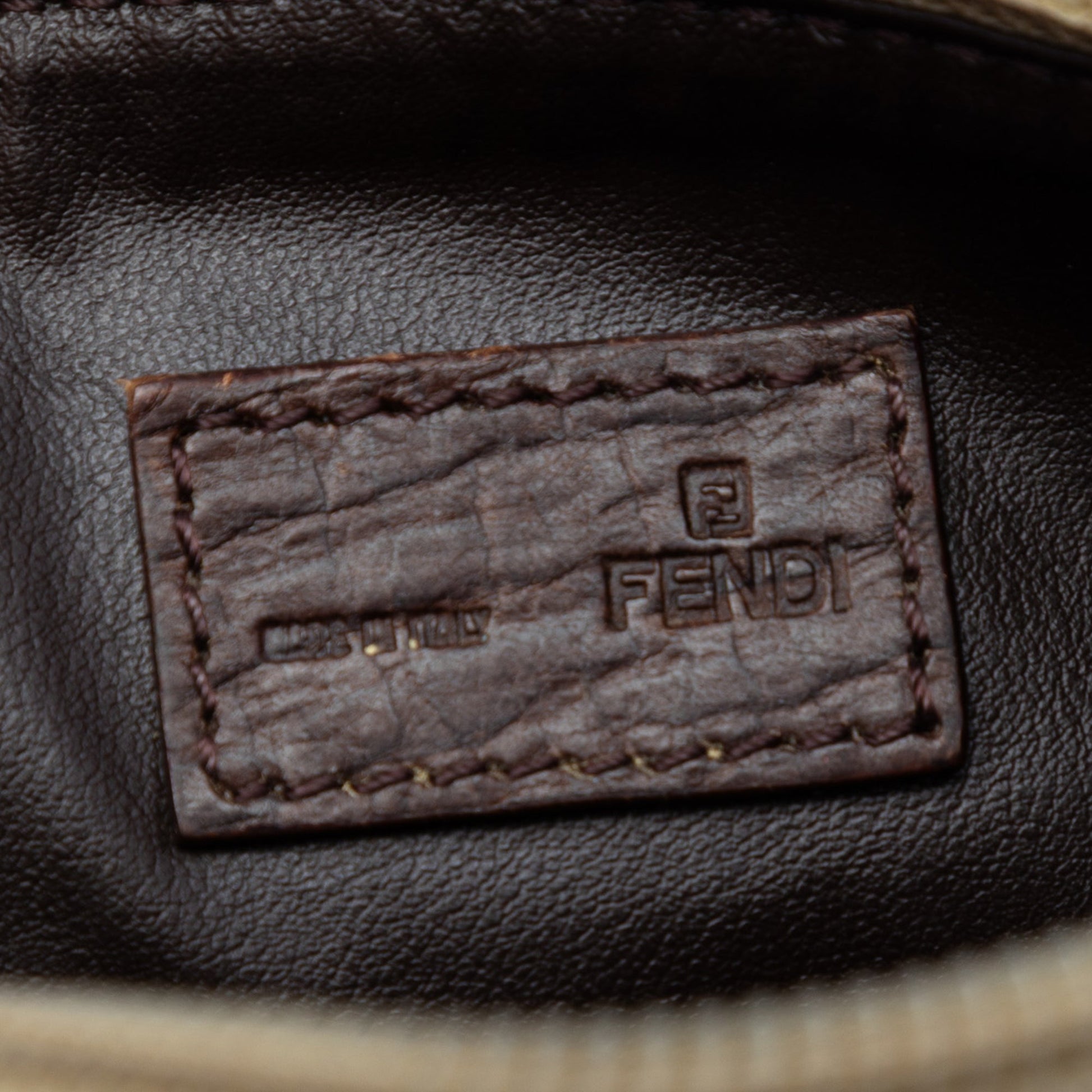 Fendi Zucca Canvas Pouch