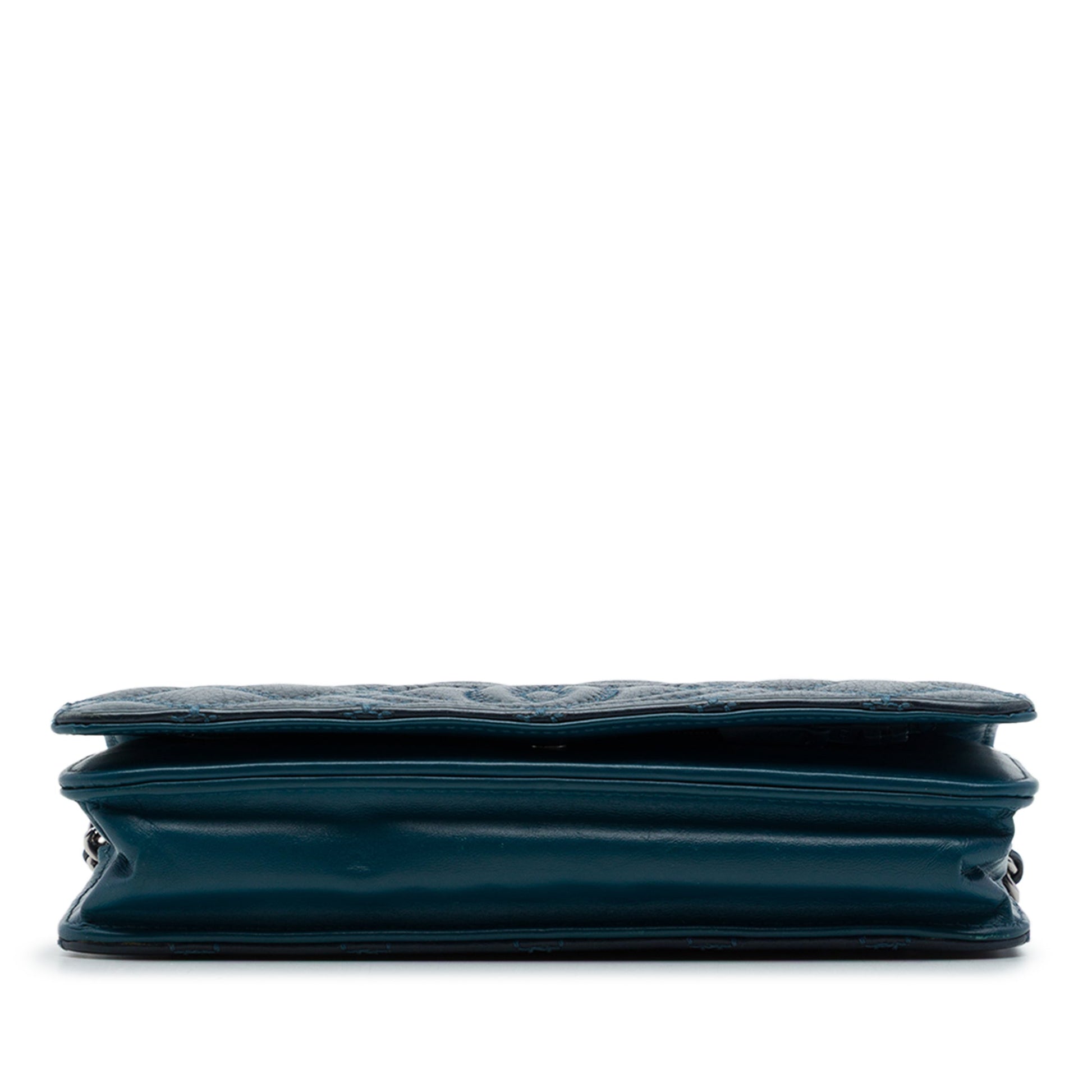 Chanel Stitched CC Quilted Calfskin Wallet on Chain
