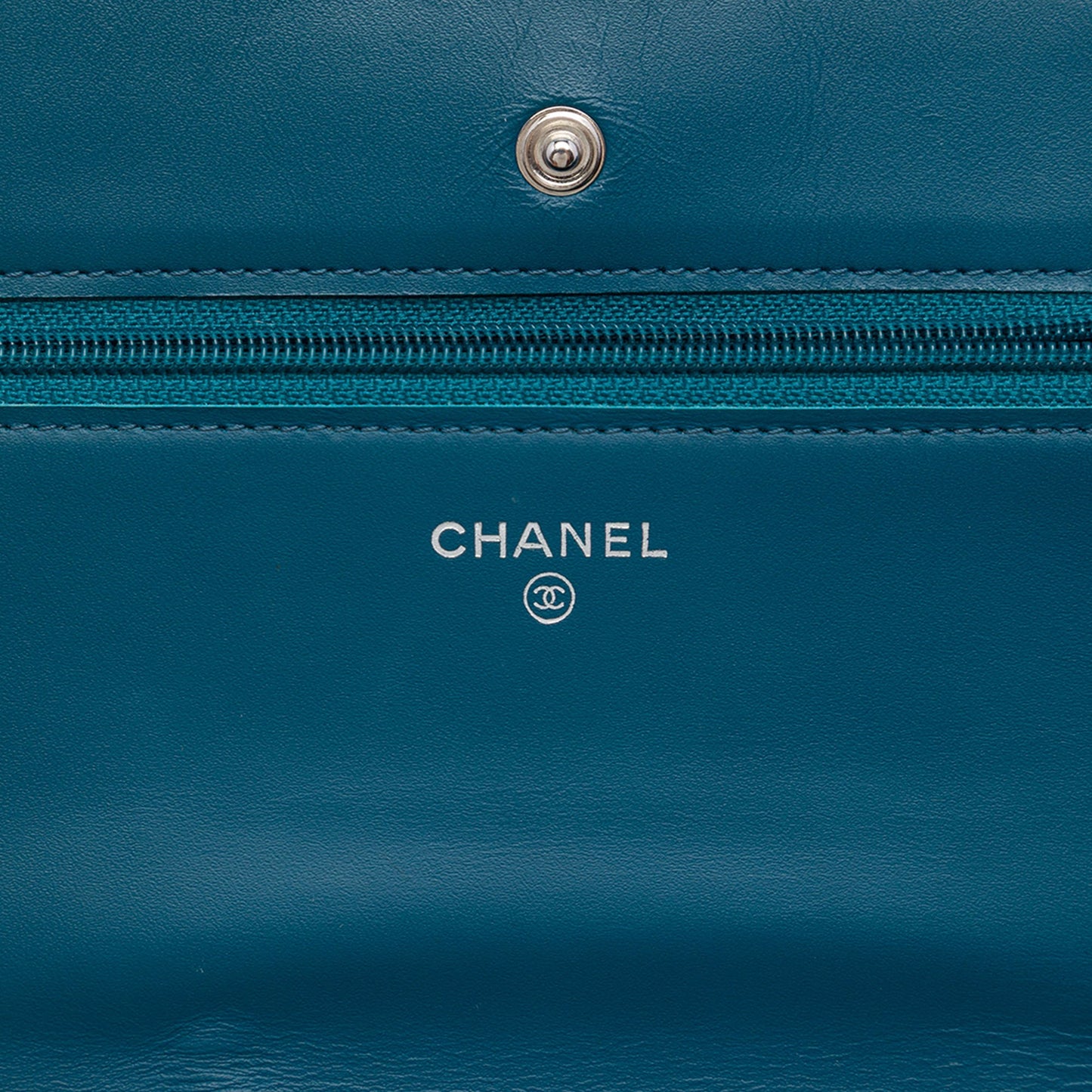 Chanel Stitched CC Quilted Calfskin Wallet on Chain