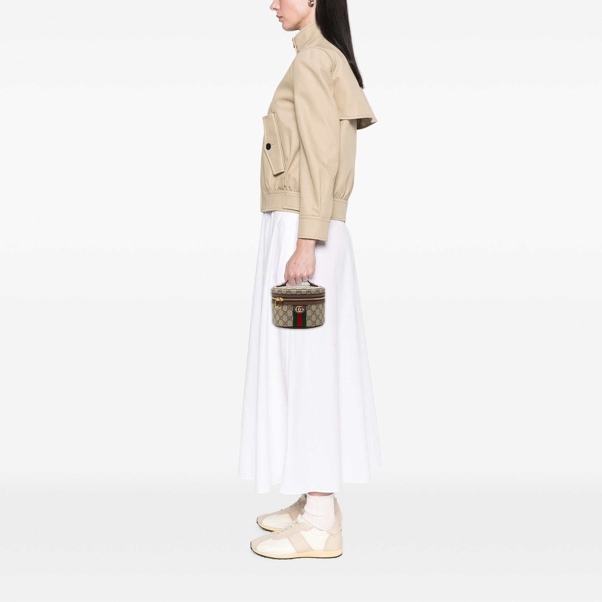 Gucci GG Supreme Web Ophidia Vanity Bag