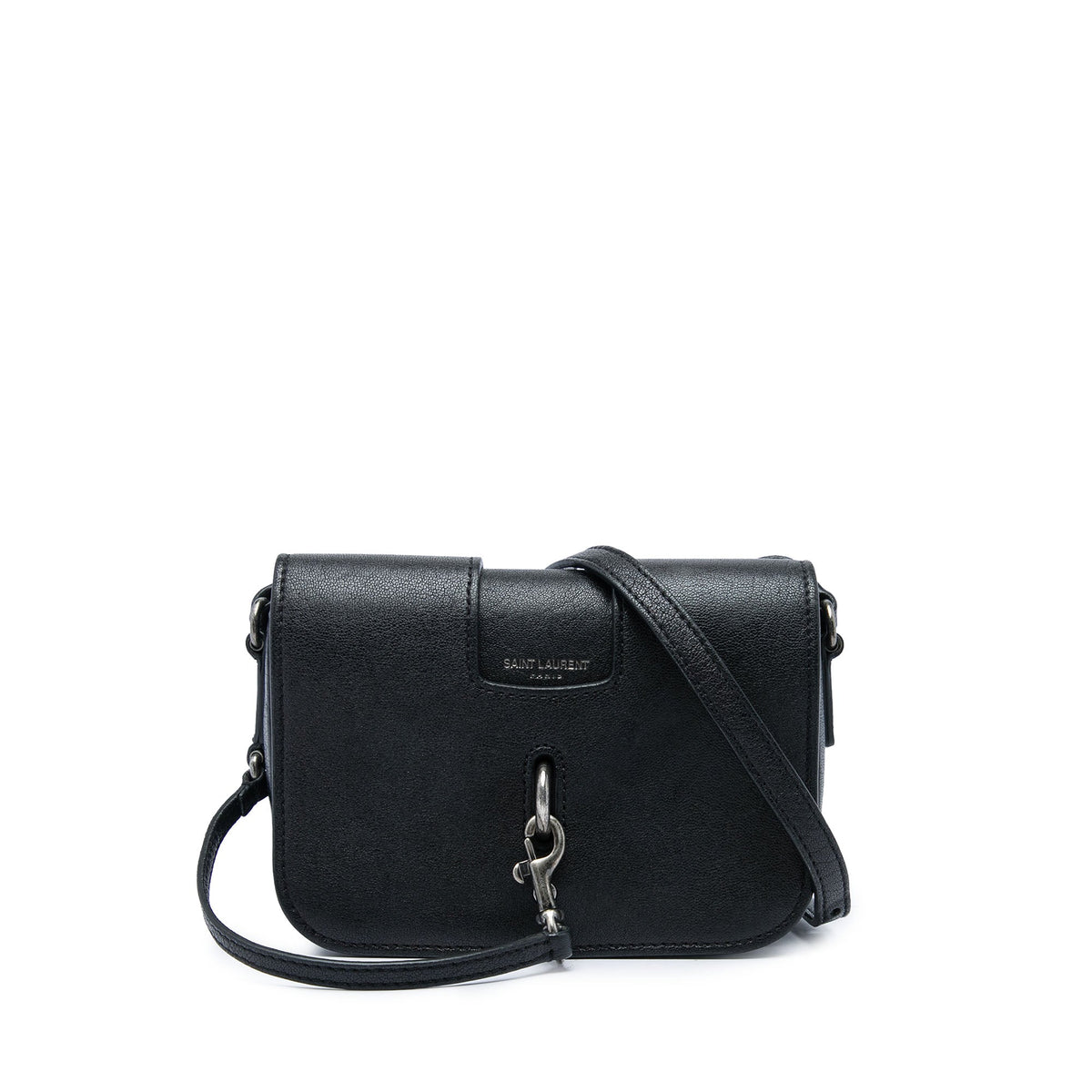 Saint Laurent Toy Lambskin Charlotte Crossbody — Black
