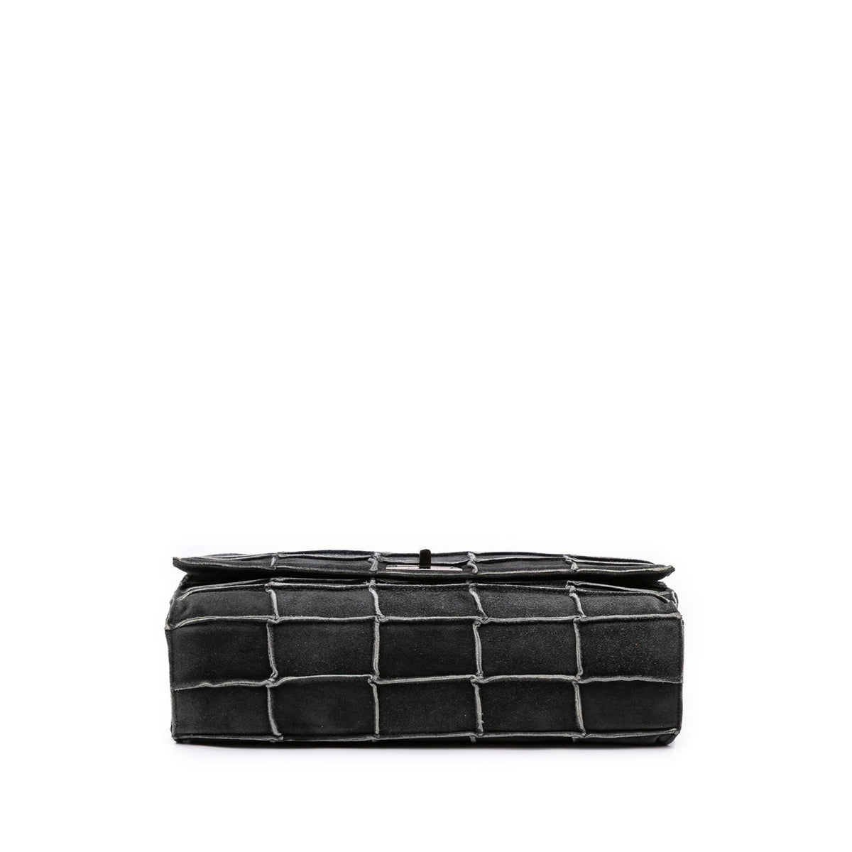 Chanel Identification Suede Patchwork Reissue 2.55 Flap — Gray