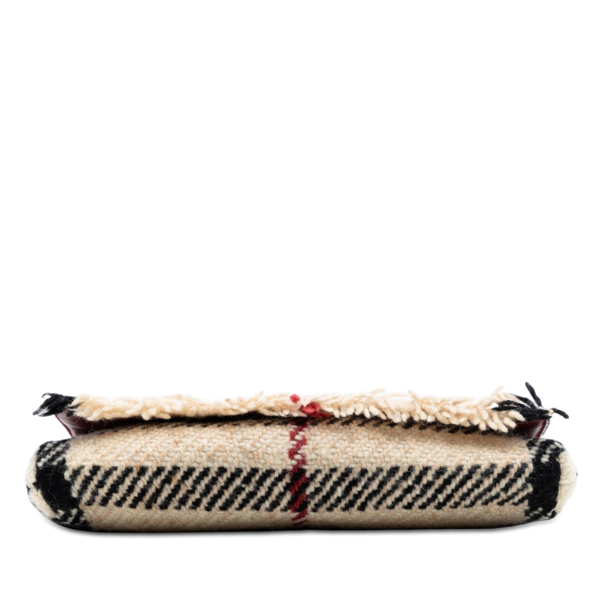 Burberry Mega Check Wool Shoulder Bag