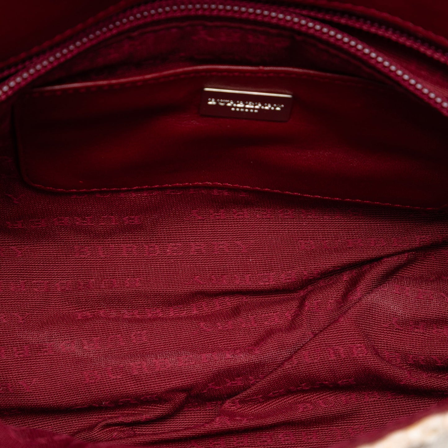 Burberry Mega Check Wool Shoulder Bag