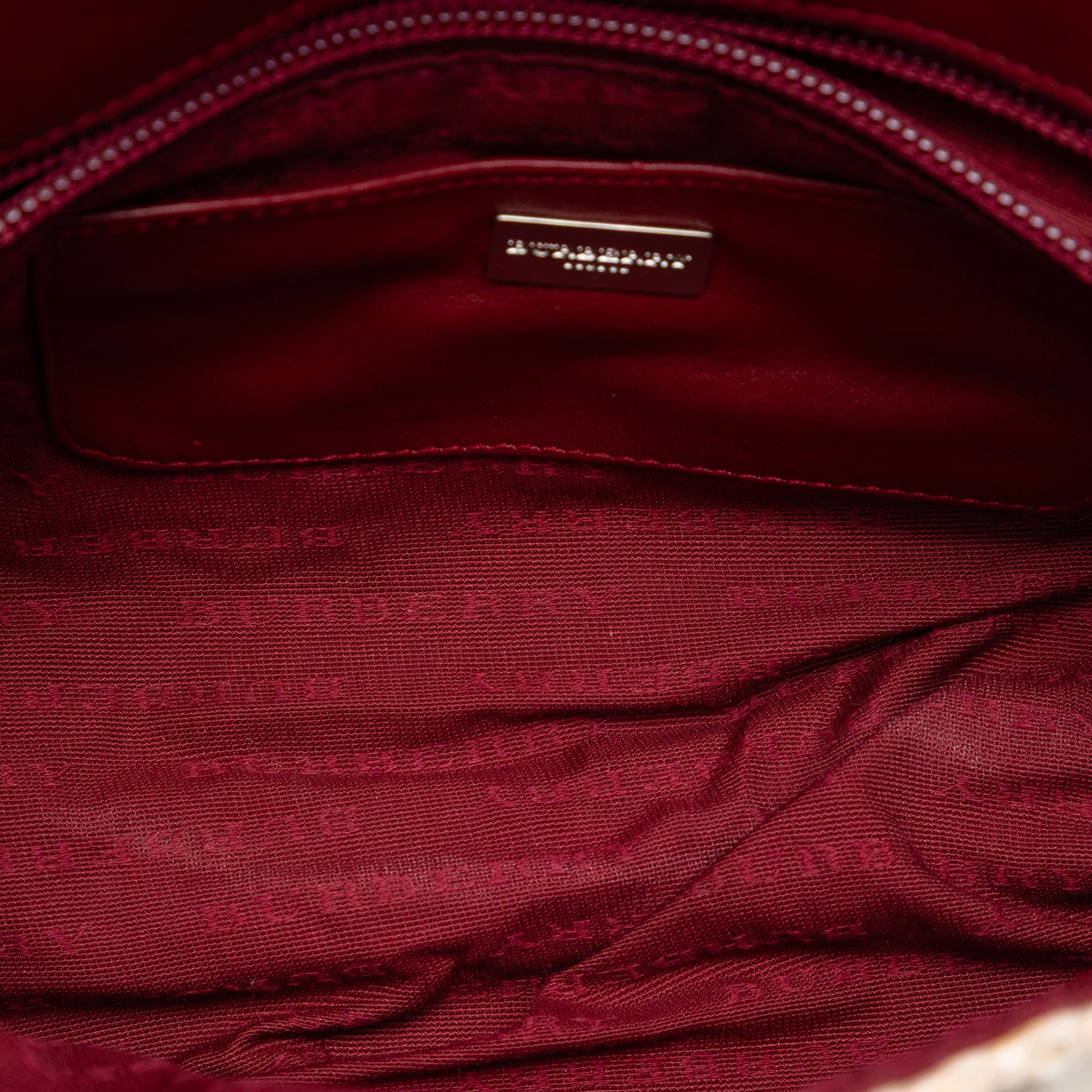 Burberry Mega Check Wool Shoulder Bag