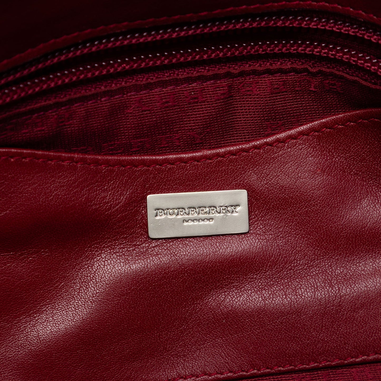 Burberry Mega Check Wool Shoulder Bag