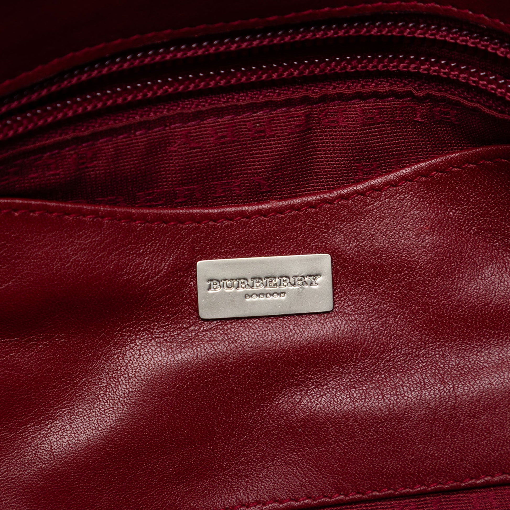 Burberry Mega Check Wool Shoulder Bag