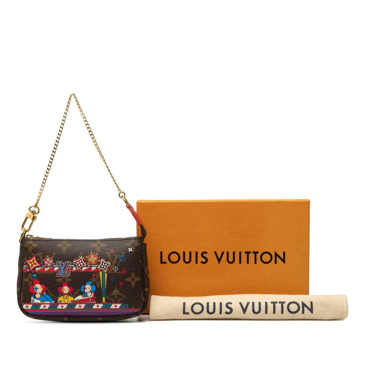 Louis Vuitton Monogram Vivienne Christmas Mini Pochette Accessoires