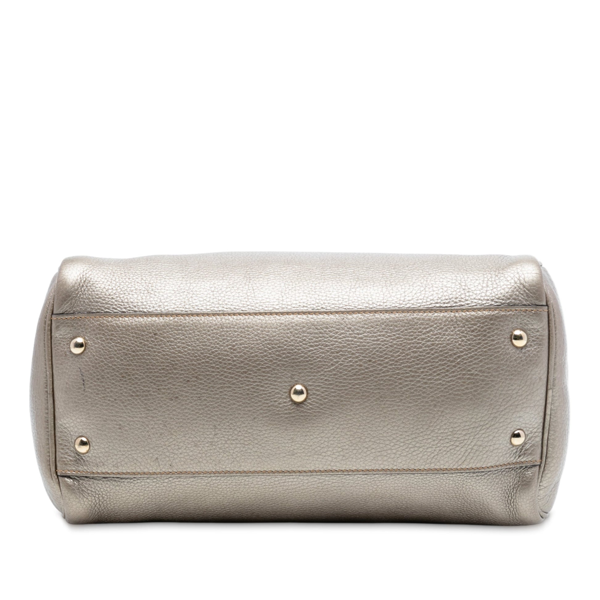 Gucci Medium Calfskin Bamboo Shopper Boston Bag