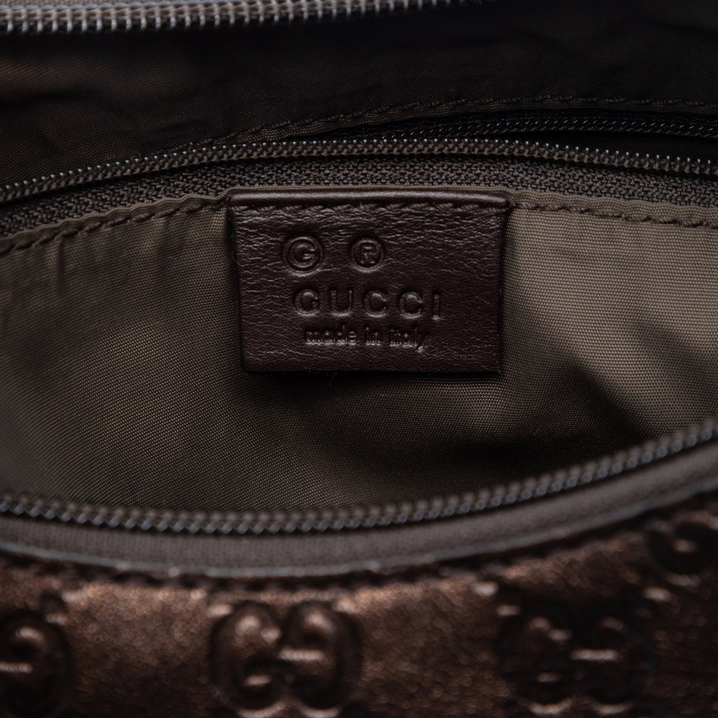 Metallic Guccissima Shoulder Bag